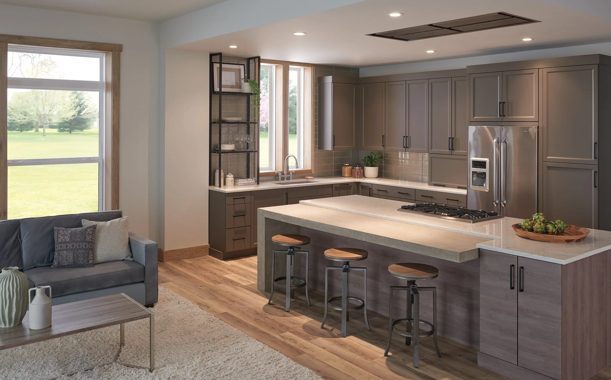 Delta Broderick: Two Handle Pull-Down Bridge Kitchen Faucet - Image 9