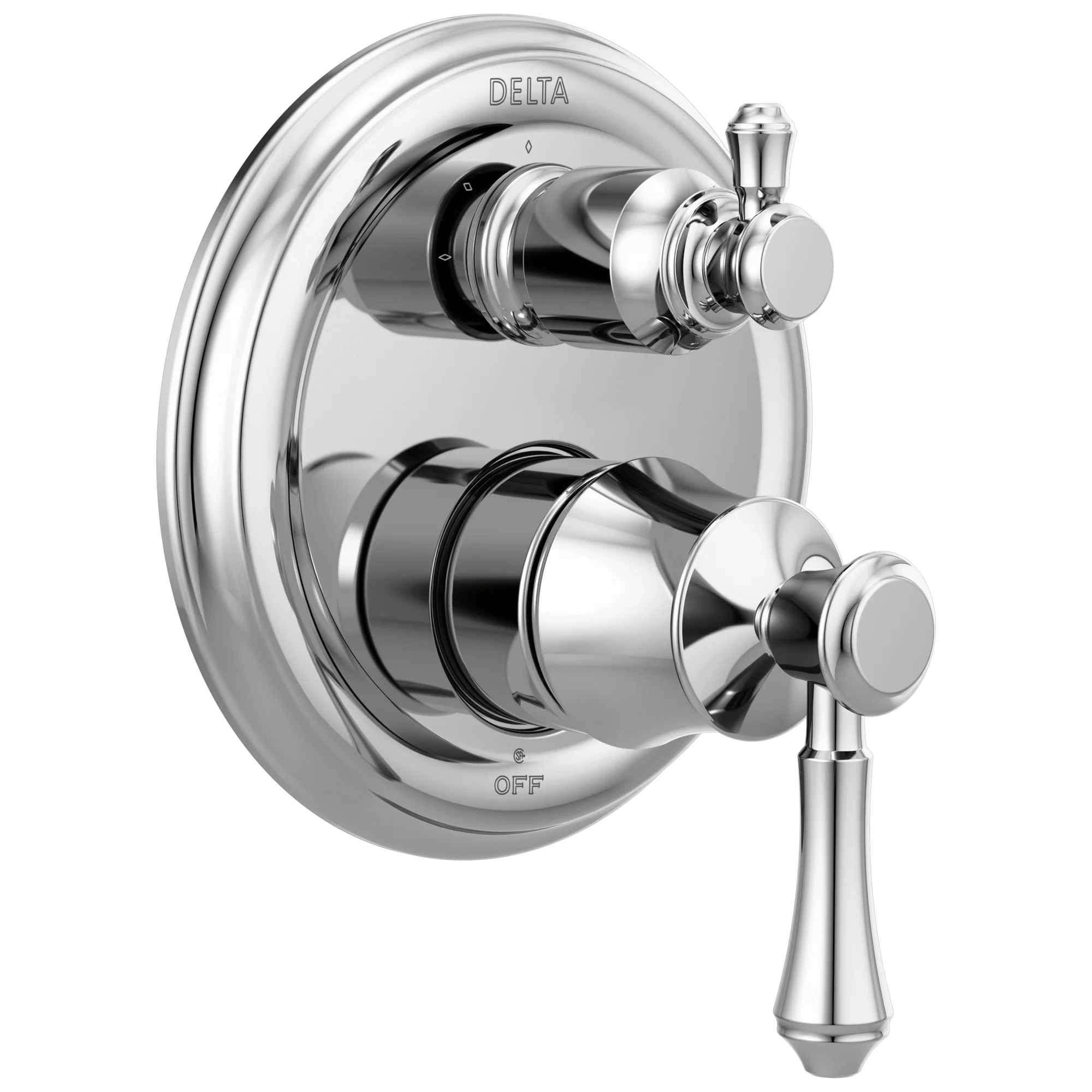 Delta Cassidy:T24897 Traditional 2-Handle Monitor 14 Series Valve Trim with 3-Setting Integrated Diverter - Image 4
