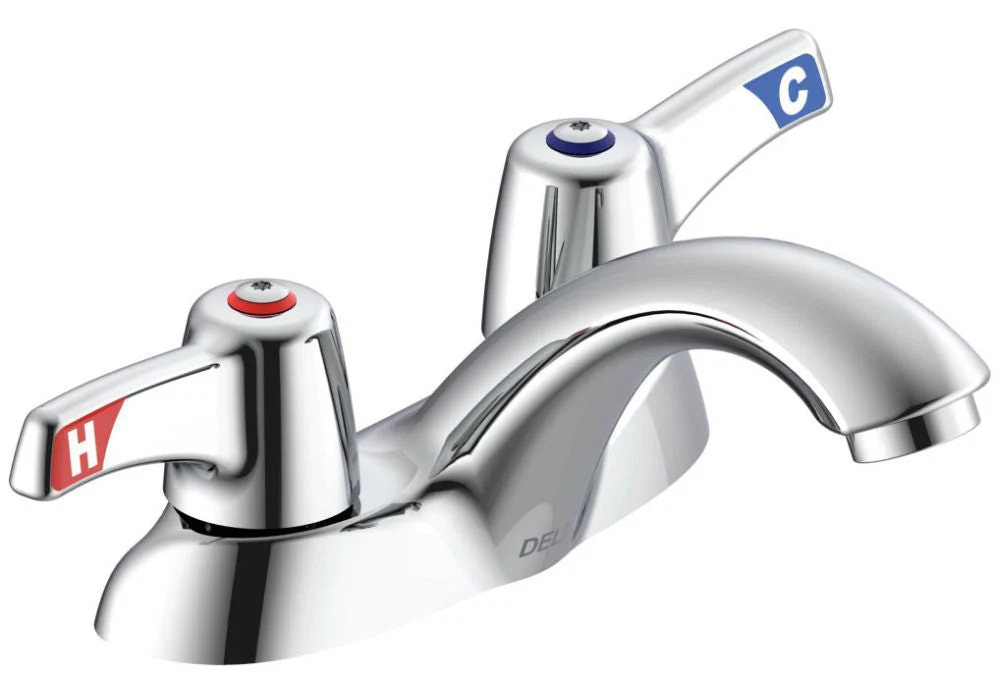 Delta Commercial 21C:21C133 Two Handle Centerset Bathroom Faucet - Less Pop-Up - Image 2