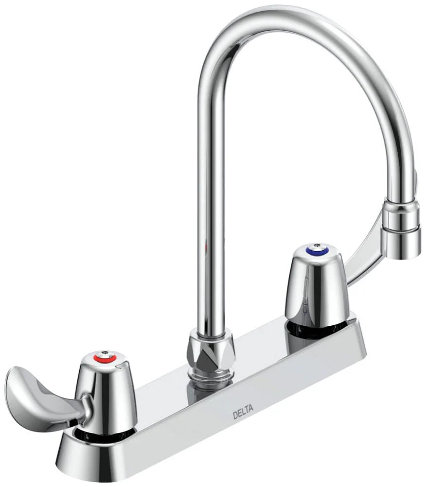 Delta Commercial 26C3:26C3952 8" Cast Deck Mount Faucet - Image 2