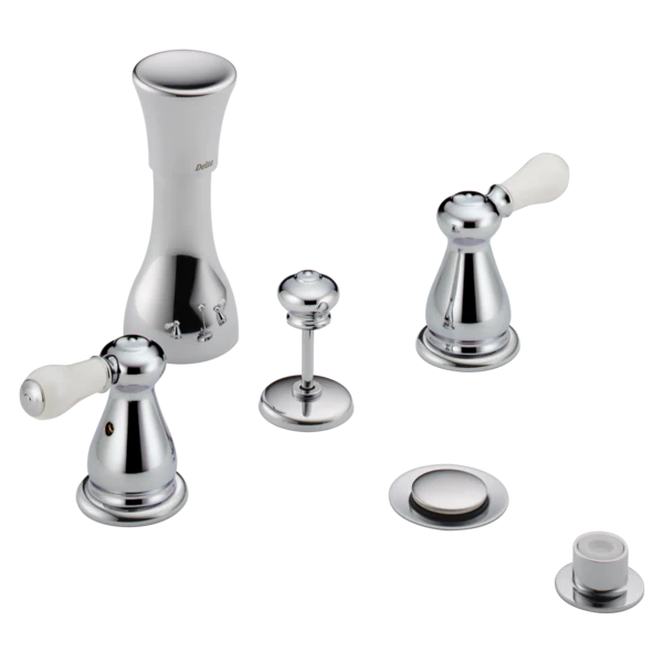 Delta Leland:H277 Porcelain Lever Handle Set - Bathroom - Image 11