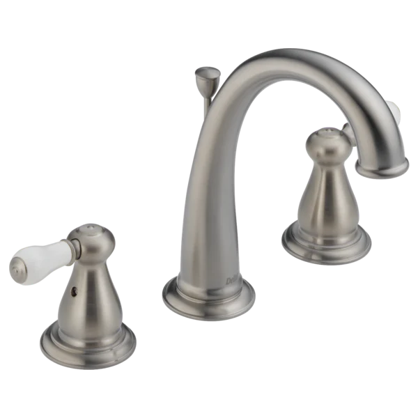 Delta Leland:H277 Porcelain Lever Handle Set - Bathroom - Image 6