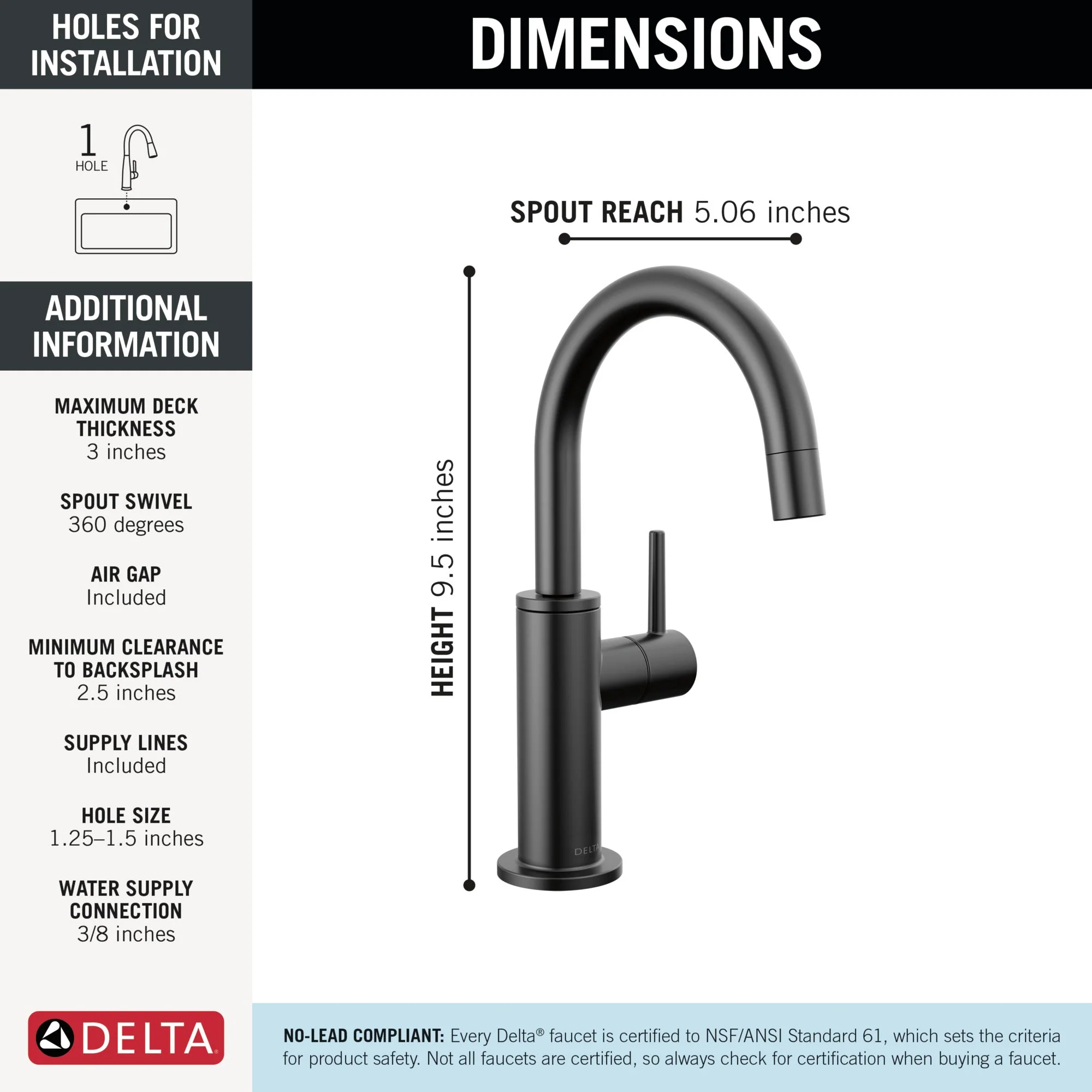 Delta Other: Contemporary Round Beverage Faucet - Image 13