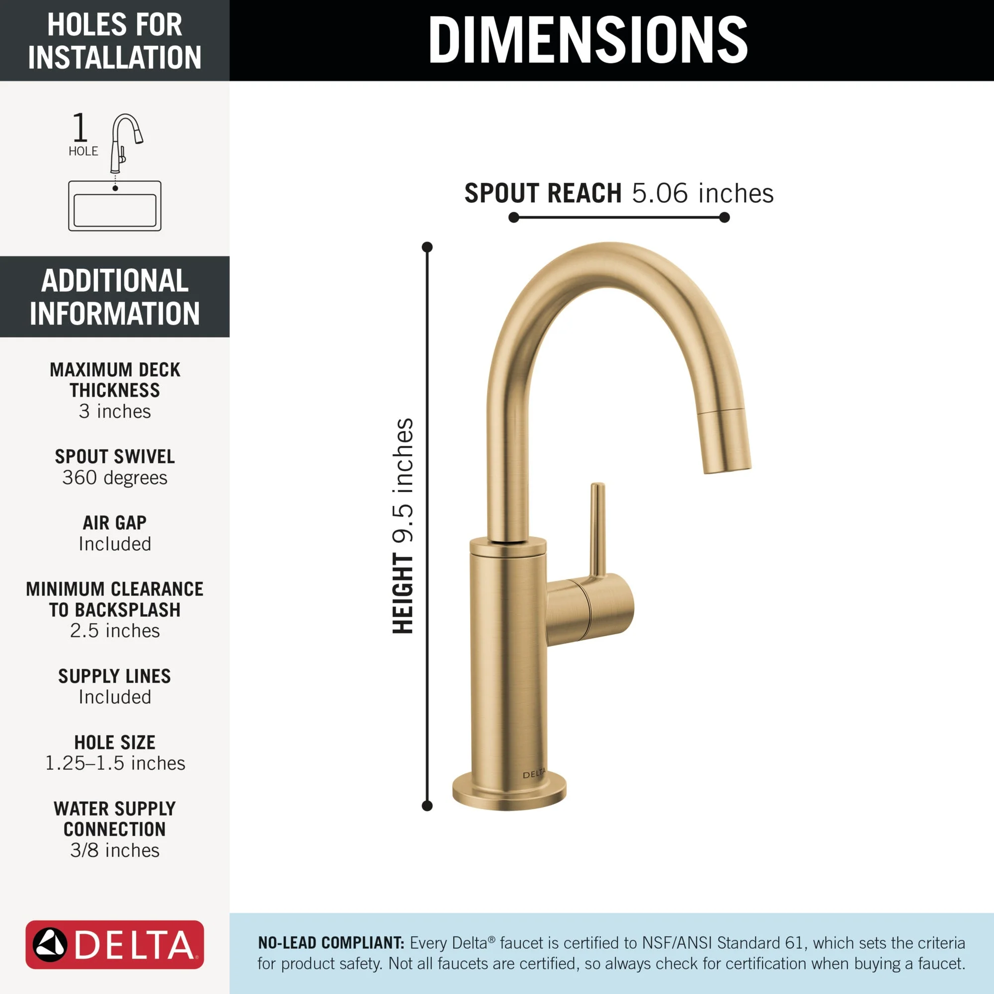 Delta Other: Contemporary Round Beverage Faucet - Image 21