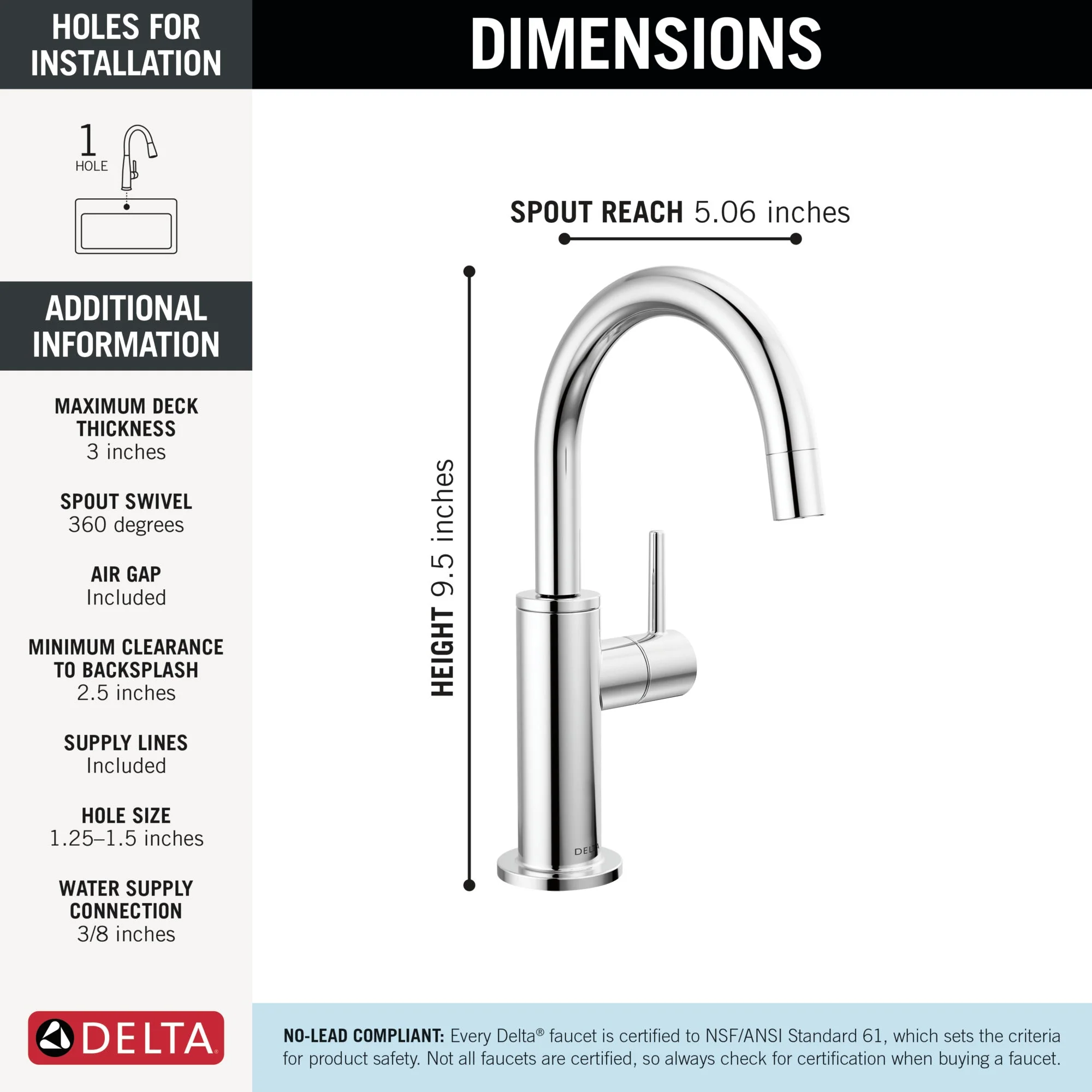 Delta Other: Contemporary Round Beverage Faucet - Image 23