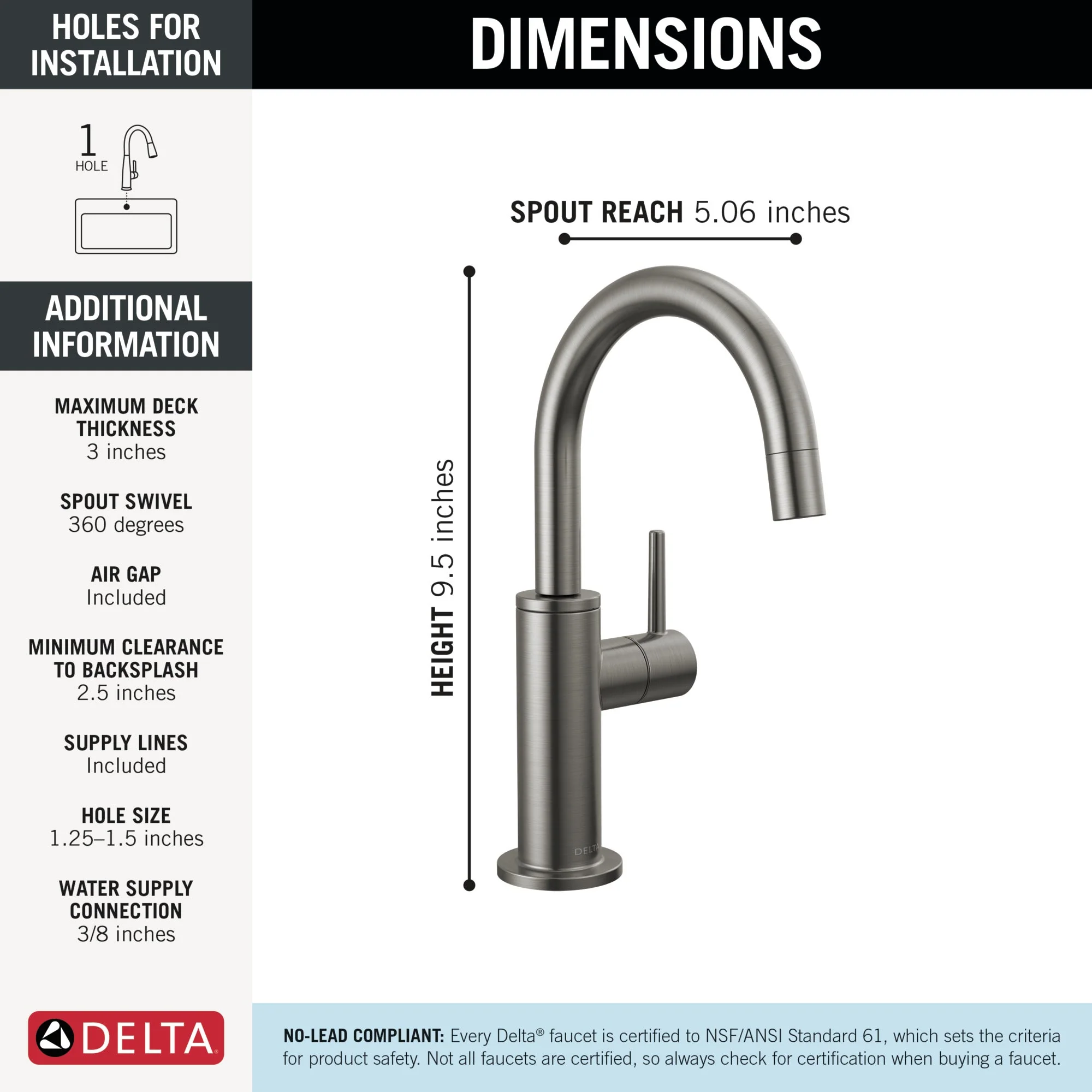 Delta Other: Contemporary Round Beverage Faucet - Image 31