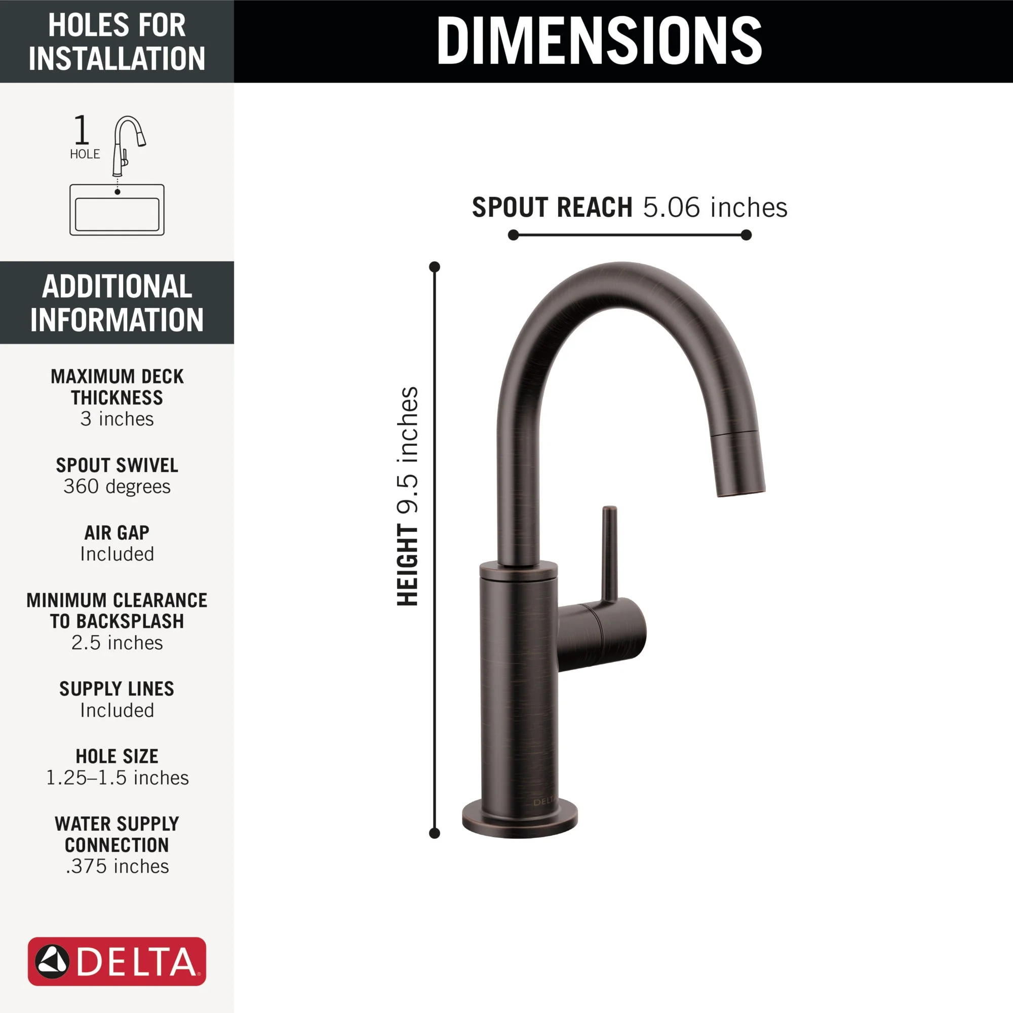 Delta Other: Contemporary Round Beverage Faucet - Image 33