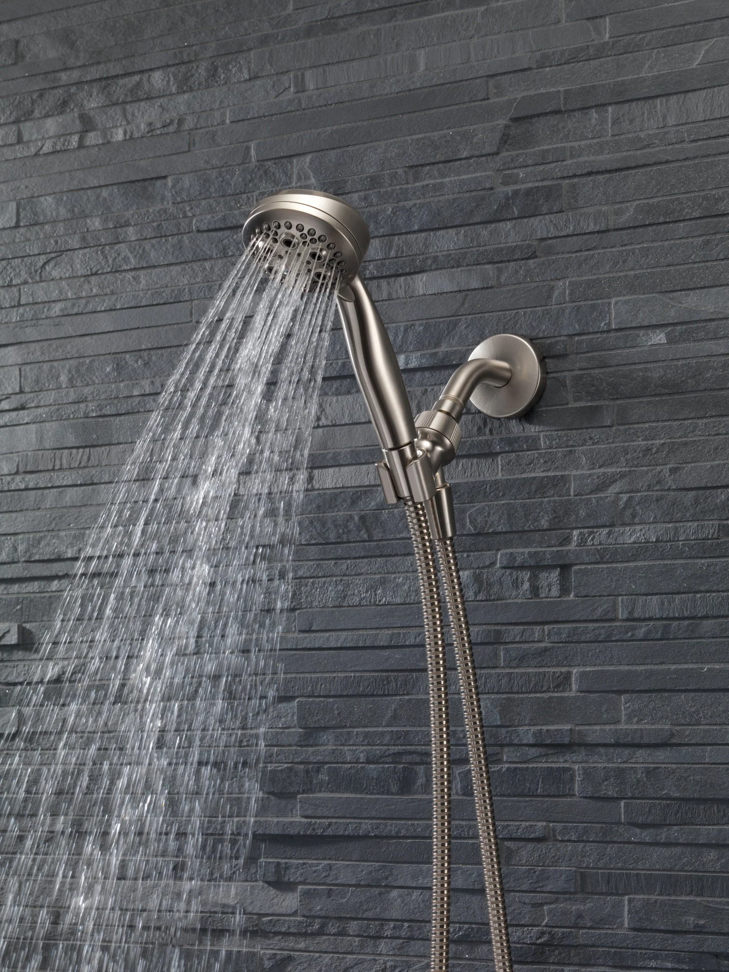 Delta Universal Showering Components:54434 Premium 5-Setting Shower Mount Hand Shower - Image 4