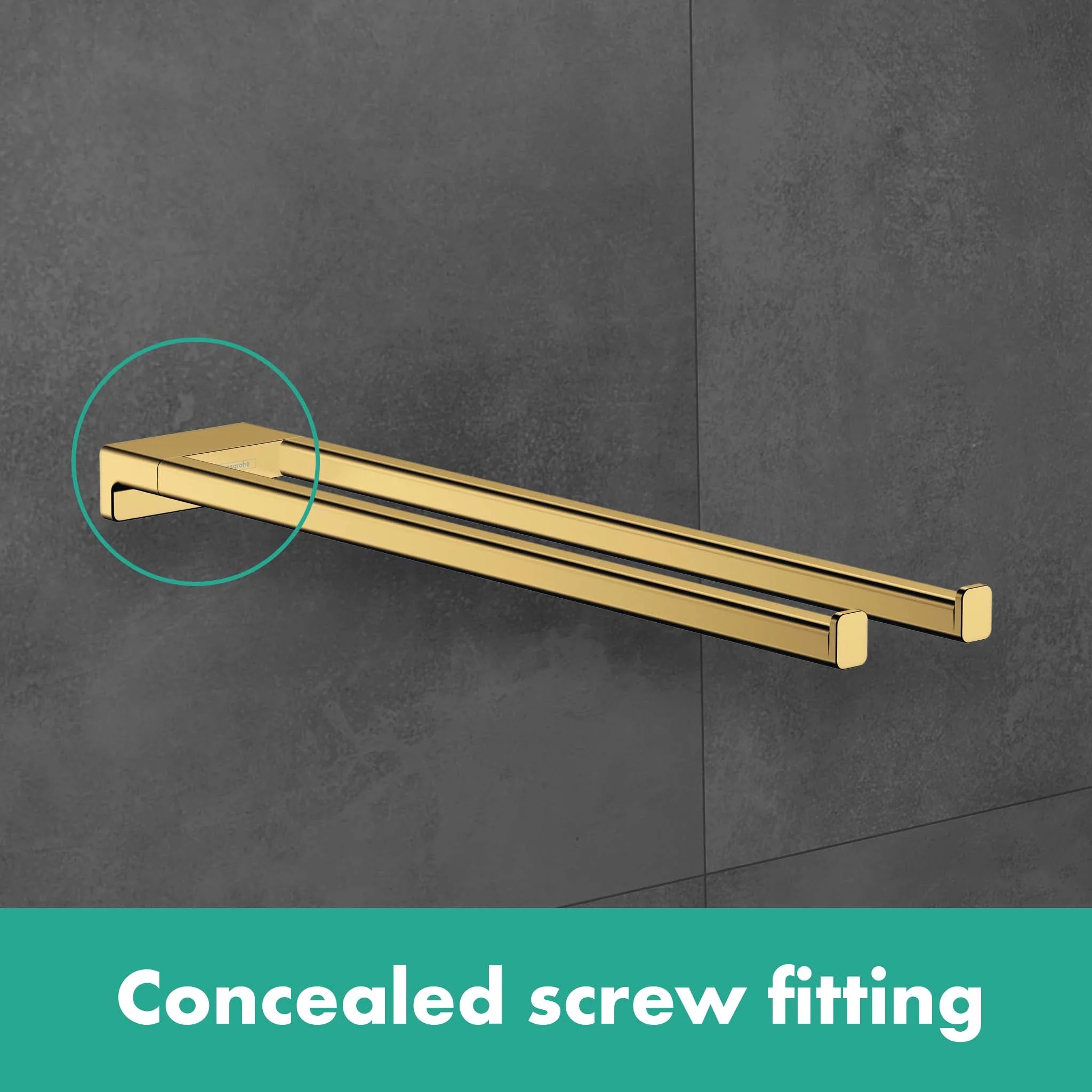 hansgrohe AddStoris Dual Towel Bar - Image 14