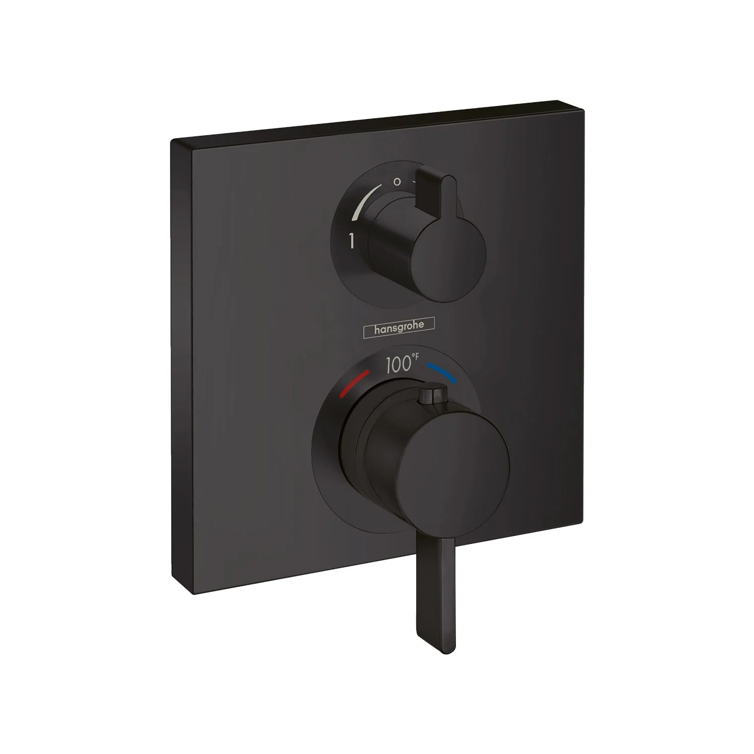 hansgrohe Ecostat Square Thermostatic Trim with Volume Control and Diverter - Image 19