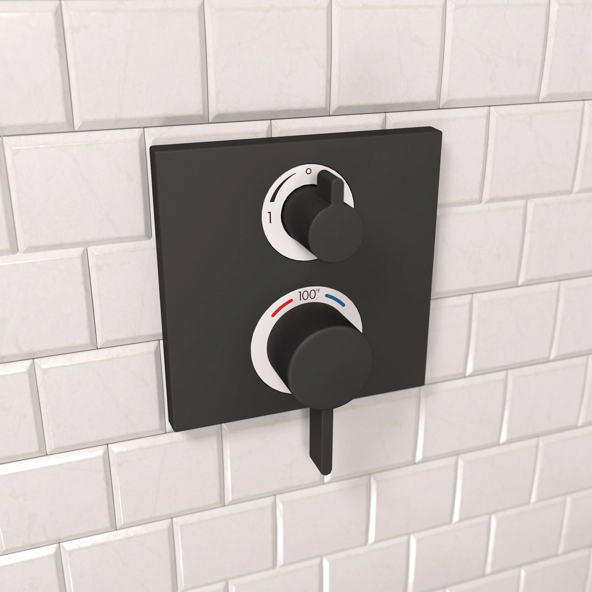 hansgrohe Ecostat Square Thermostatic Trim with Volume Control and Diverter - Image 20