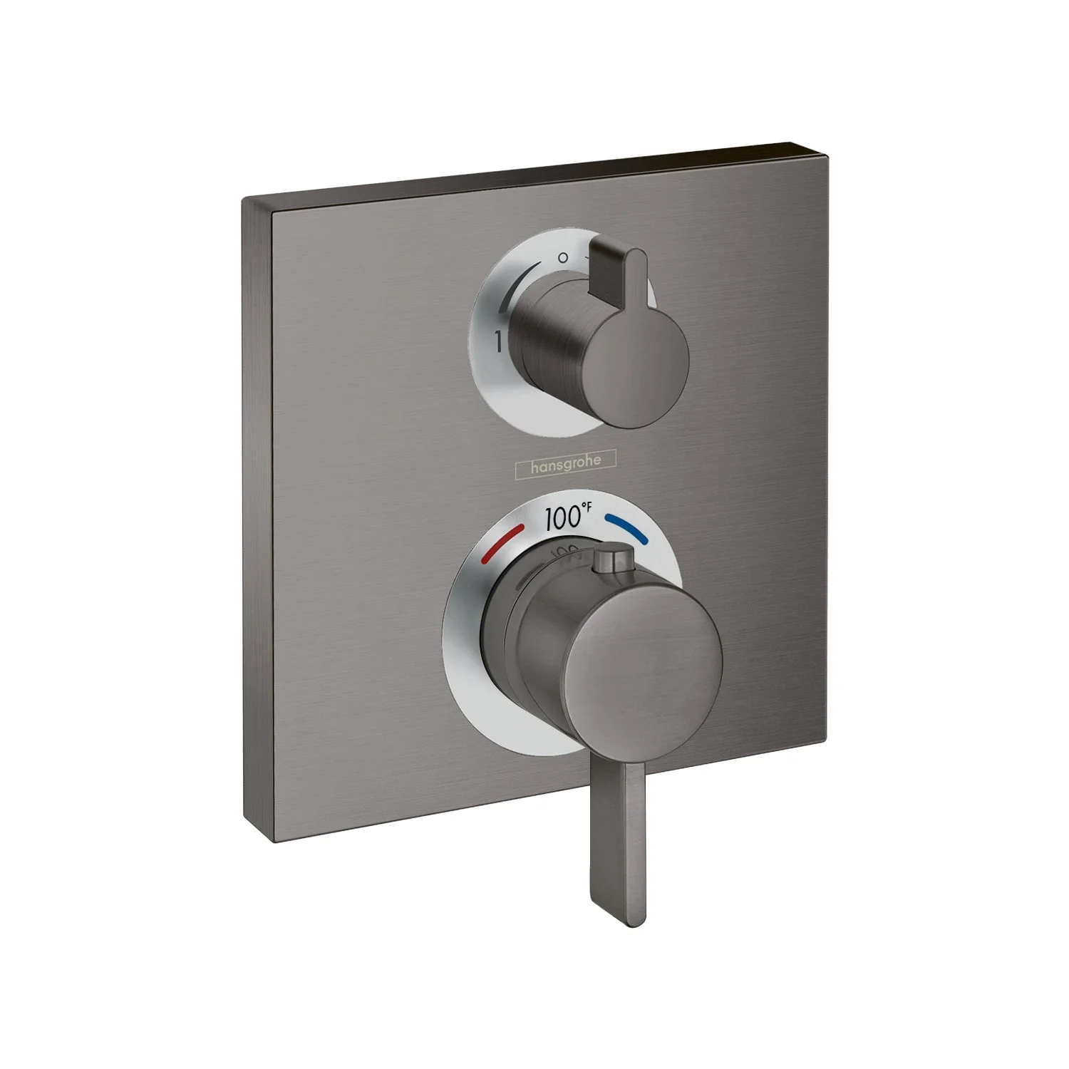 hansgrohe Ecostat Square Thermostatic Trim with Volume Control and Diverter - Image 3