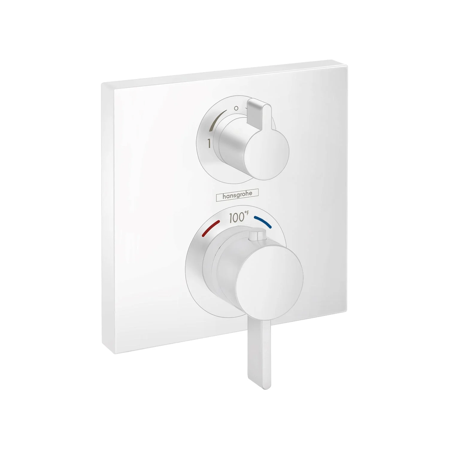 hansgrohe Ecostat Square Thermostatic Trim with Volume Control and Diverter - Image 5
