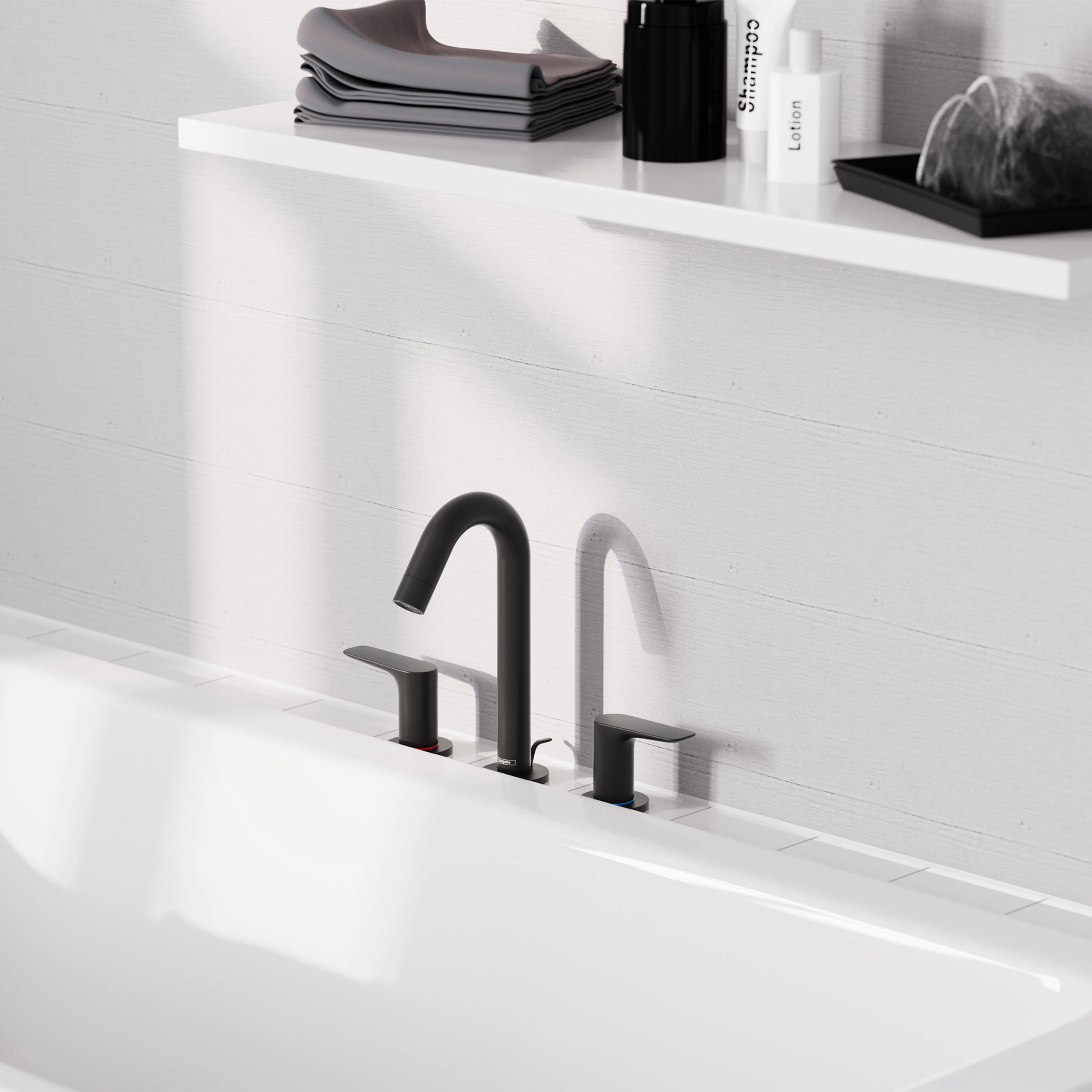 hansgrohe Logis Widespread Faucet 150 with Pop-Up Drain, 1.2 GPM - Image 7