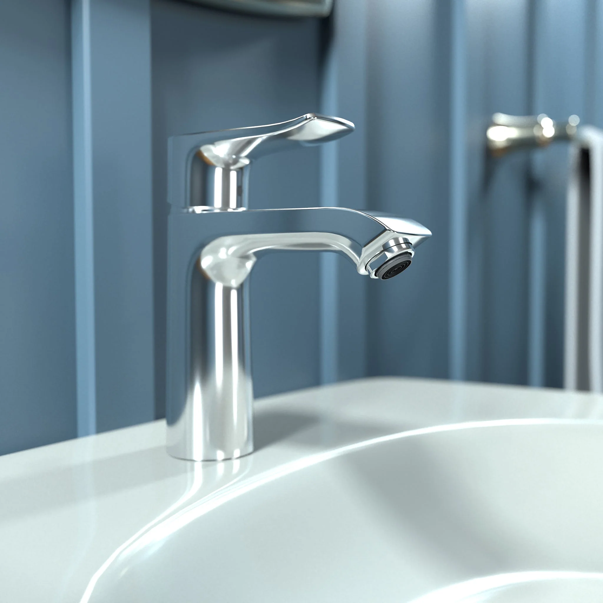 hansgrohe Metris Single-Hole Faucet 110 with Pop-Up Drain, 0.5 GPM - Image 4