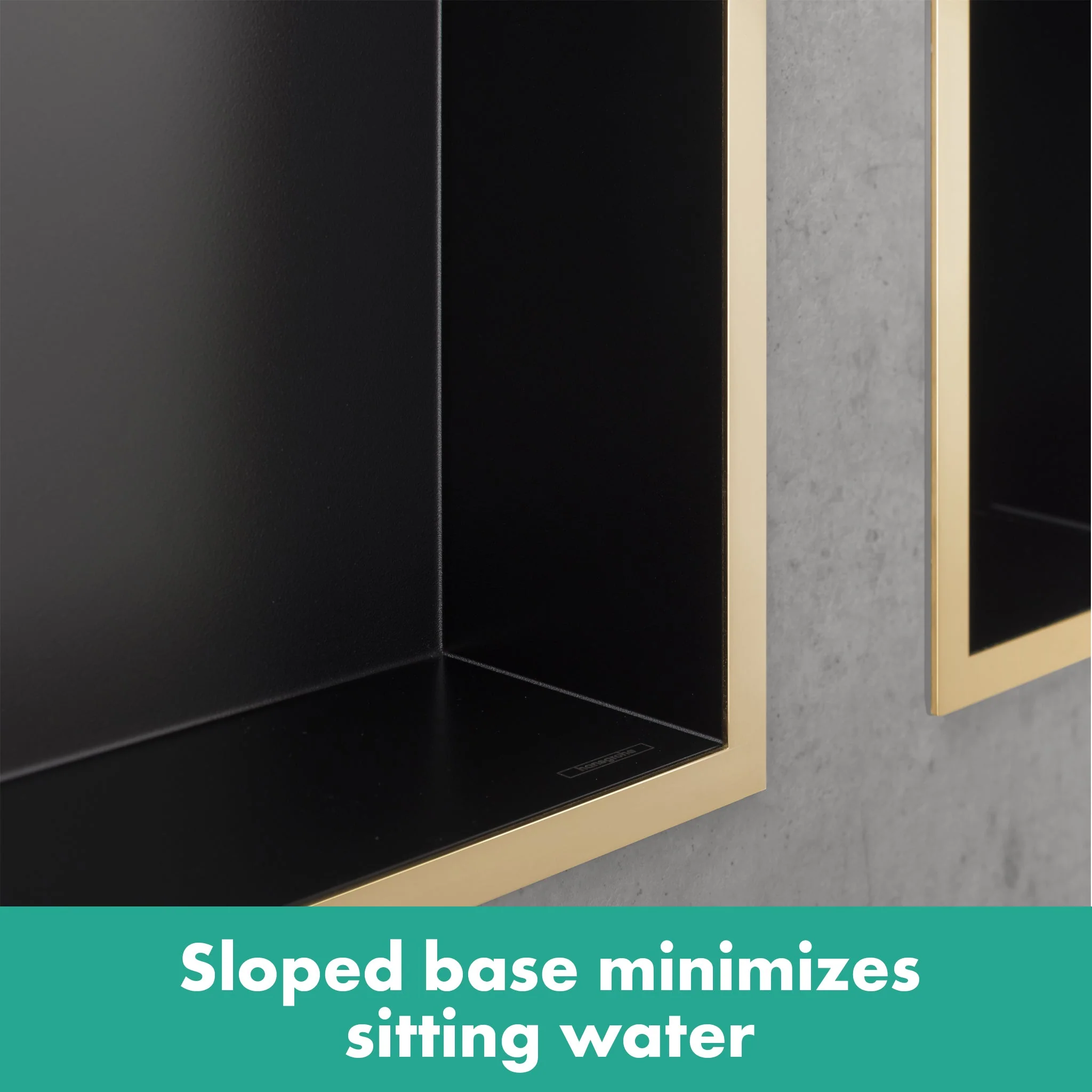 hansgrohe XtraStoris Individual Wall Niche Brushed Stainless Steel with Design Frame 12"x 12"x 4" - Image 15