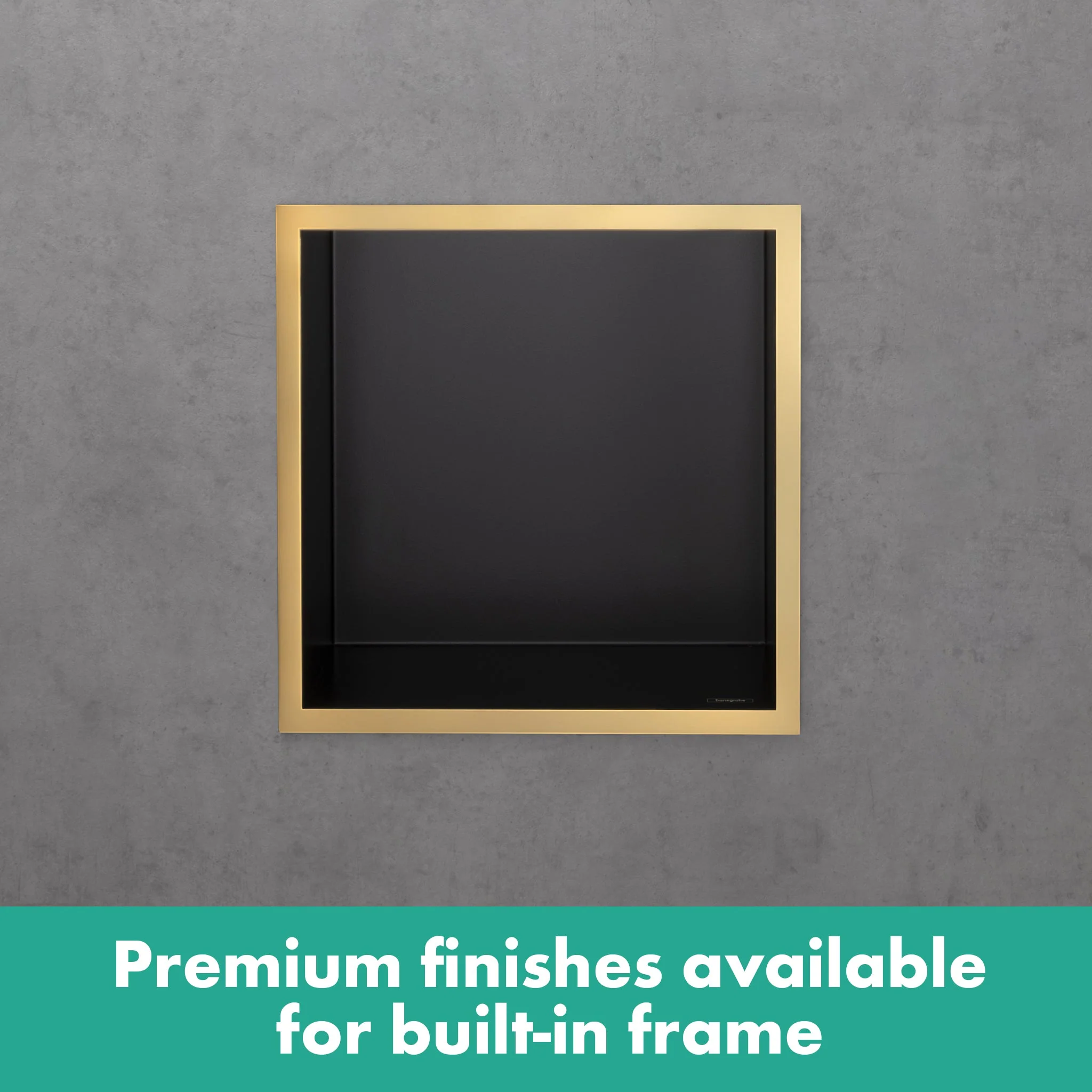 hansgrohe XtraStoris Individual Wall Niche Brushed Stainless Steel with Design Frame 12"x 12"x 4" - Image 23