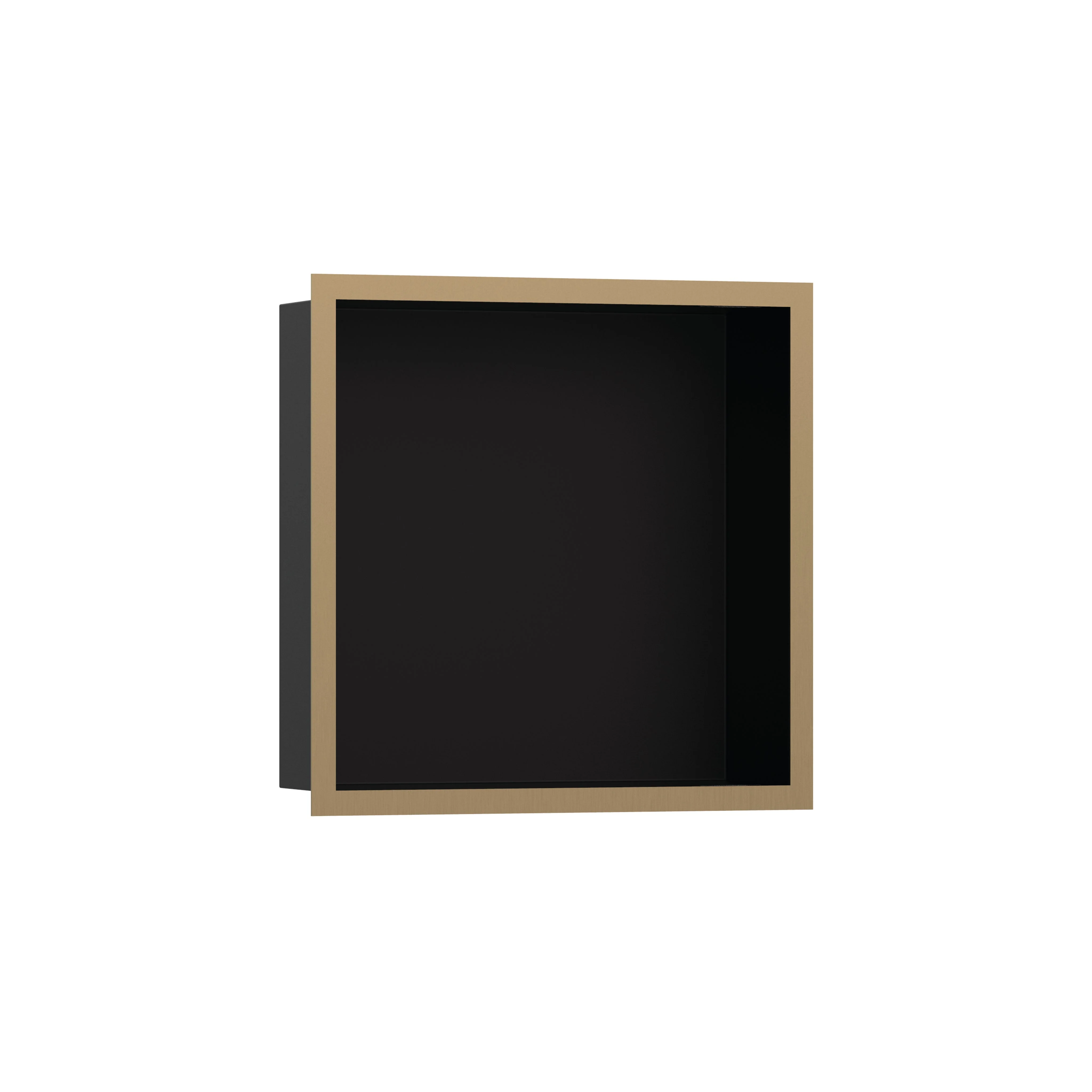 hansgrohe XtraStoris Individual Wall Niche Matte Black with Design Frame 12"x 12"x 4" - Image 7