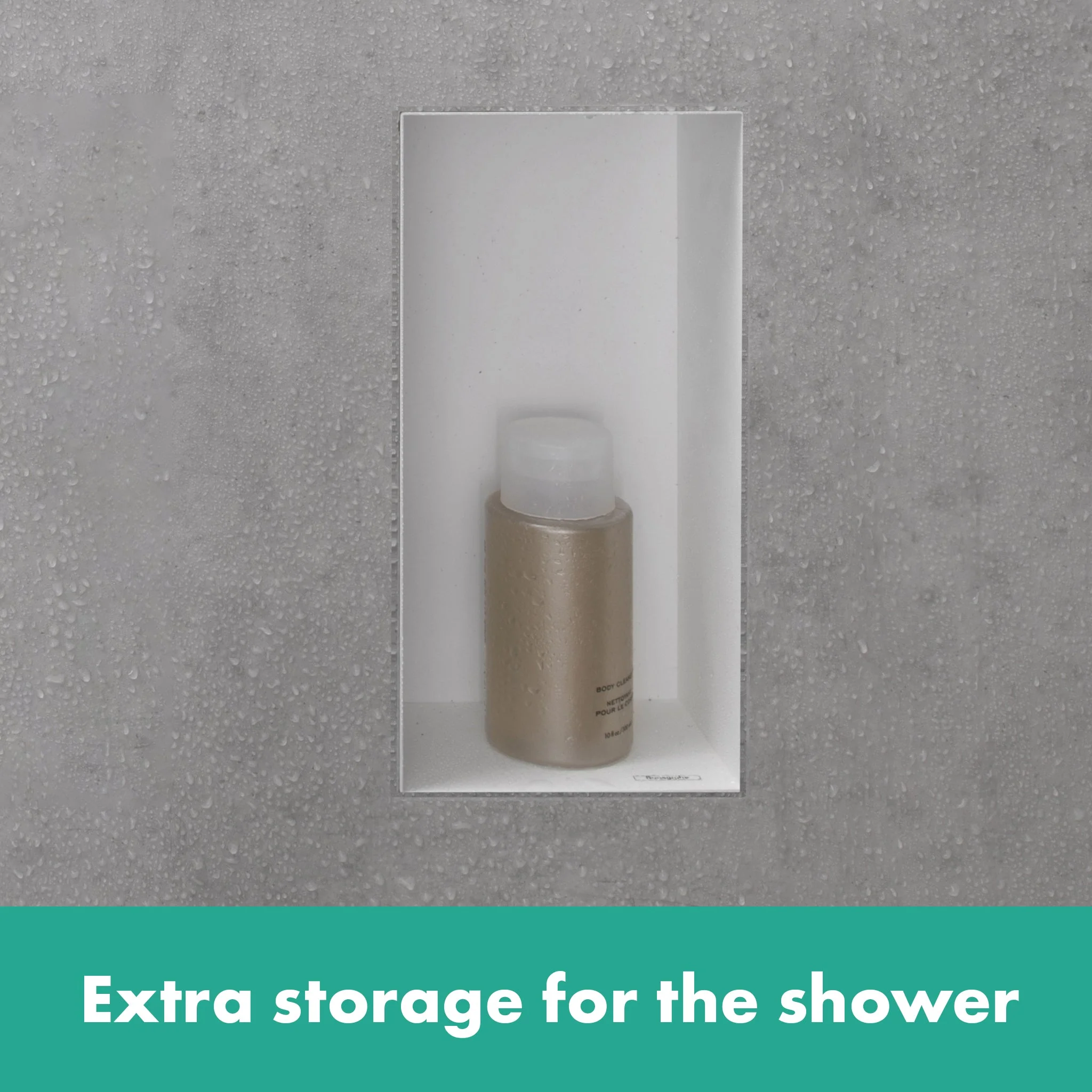 hansgrohe XtraStoris Minimalistic Wall Niche with Open Frame 12"x 6"x 4" - Image 13