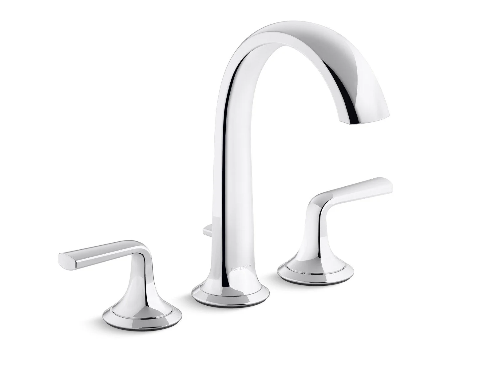 Kallista P25003-LV-BCH Script Deck-Mount Bath Faucet with Diverter, Lever Handles