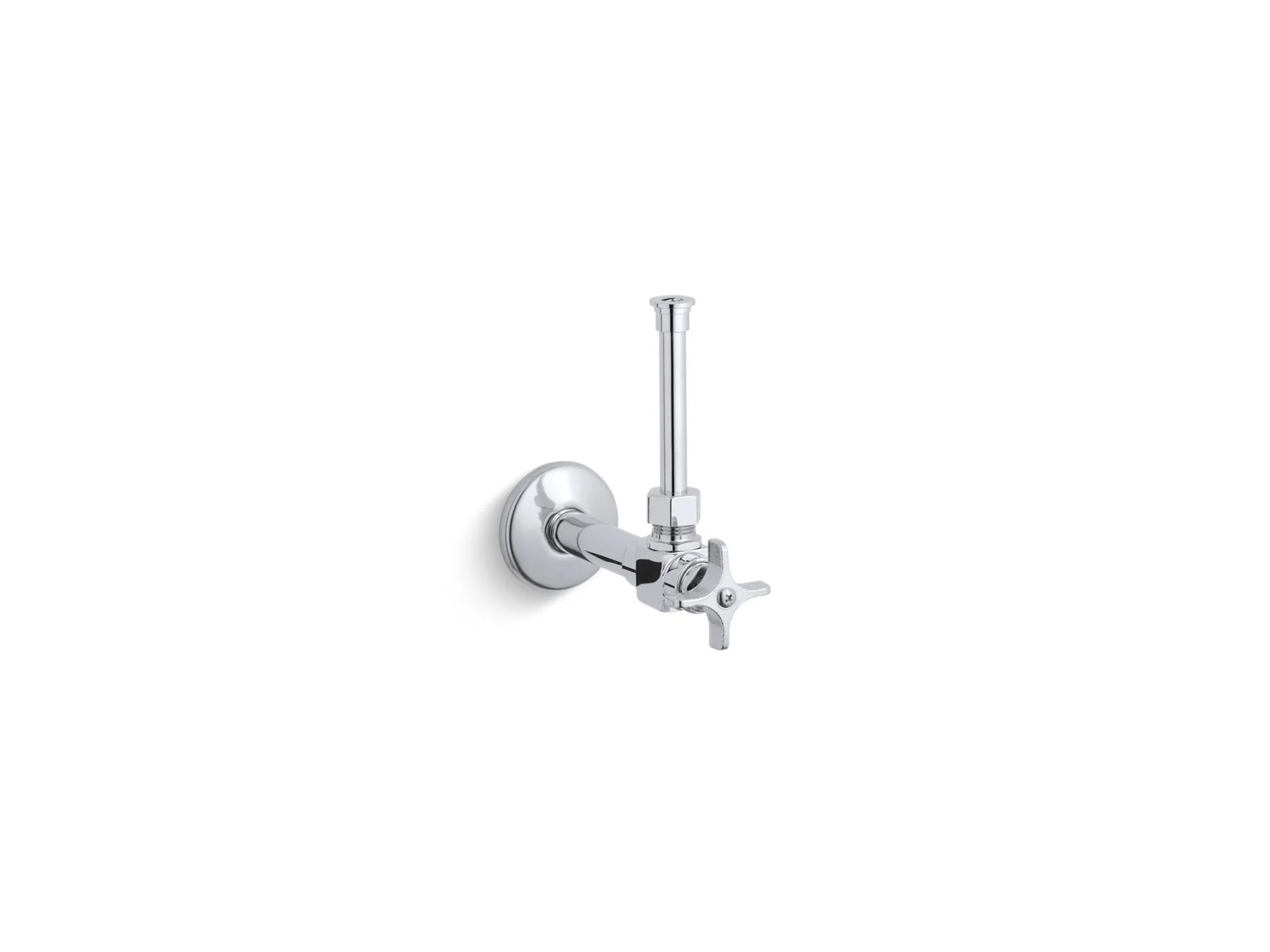 KOHLER K-7653 1/2" angle supply with stop, cross handle and rigid vertical tube - Image 14