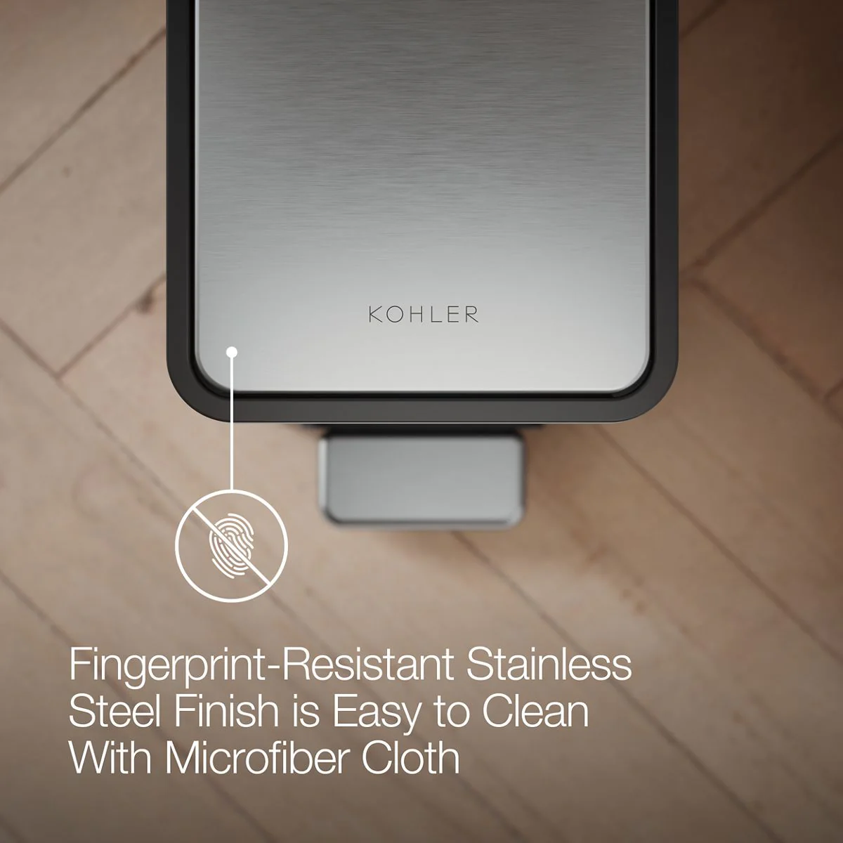KOHLER K-20957 2.5-gallon slim step trash can - Image 11