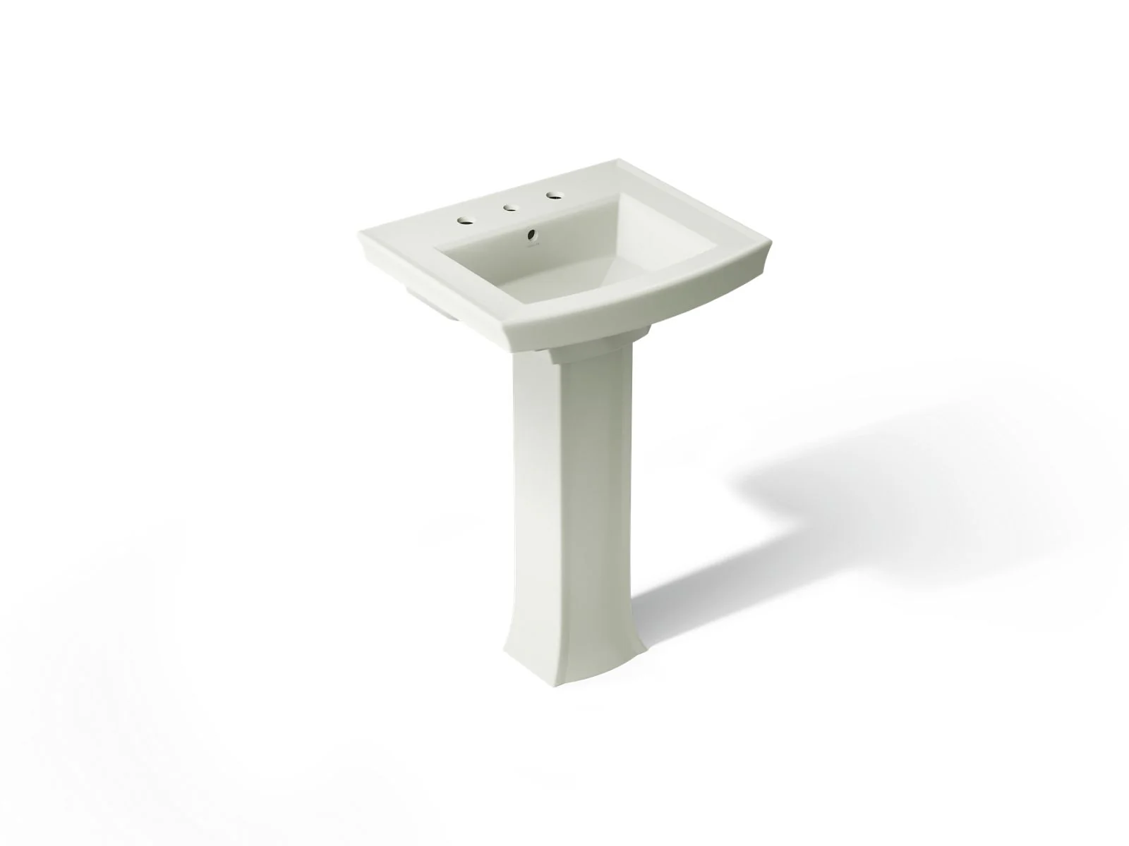 KOHLER 2359-8 Archer Pedestal bathroom sink with 8" widespread faucet holes - Image 10