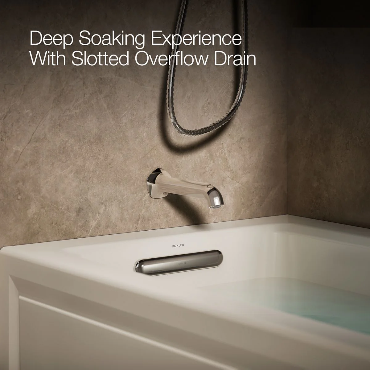 KOHLER K-1947-HLA Archer 60" x 30" alcove heated whirlpool bath, left drain - Image 20