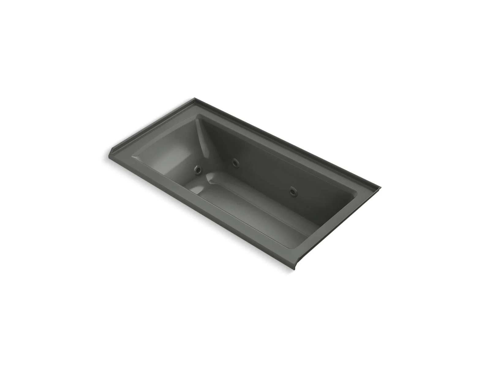 KOHLER K-1947-R Archer 60" x 30" alcove whirlpool bath, right drain - Image 2