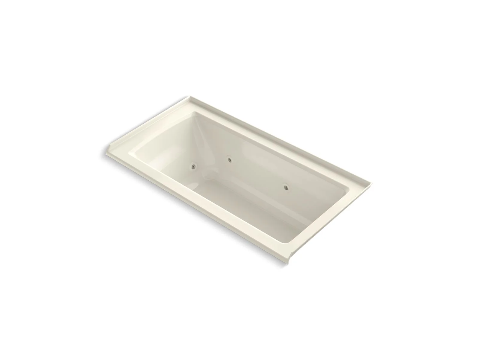 KOHLER K-1947-R Archer 60" x 30" alcove whirlpool bath, right drain - Image 5