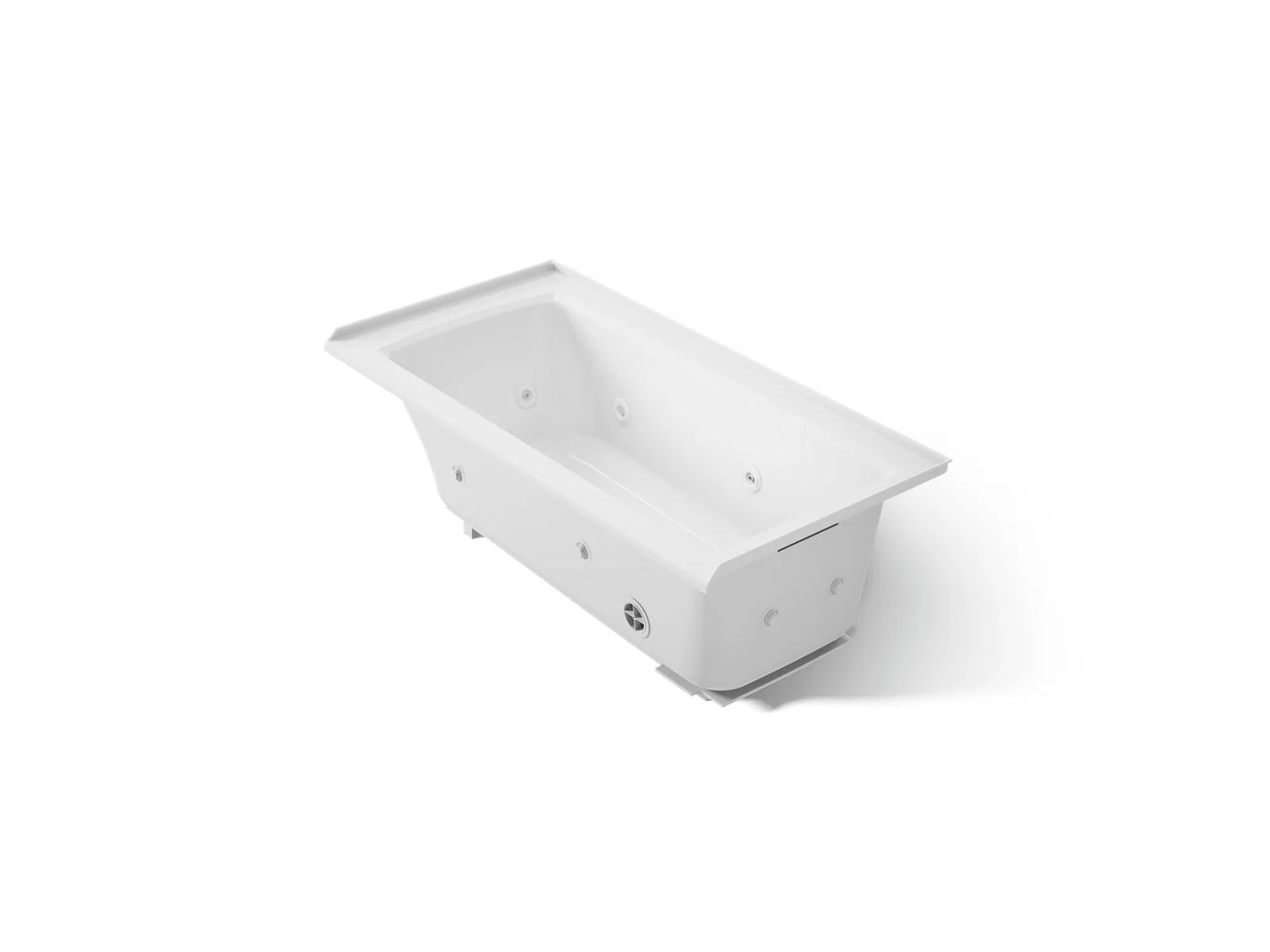 KOHLER K-1947-R Archer 60" x 30" alcove whirlpool bath, right drain - Image 7