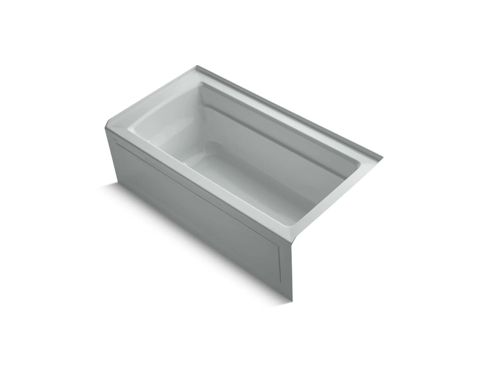 KOHLER K-1122-GHRAW Archer 60" x 32" alcove Heated BubbleMassage air bath with Bask heated surface, right drain - Image 4