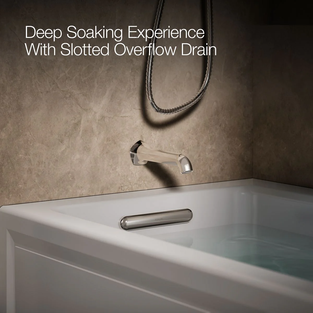 KOHLER K-1949-LAW Archer 66" x 32" alcove whirlpool bath with Bask heated surface, left drain - Image 20