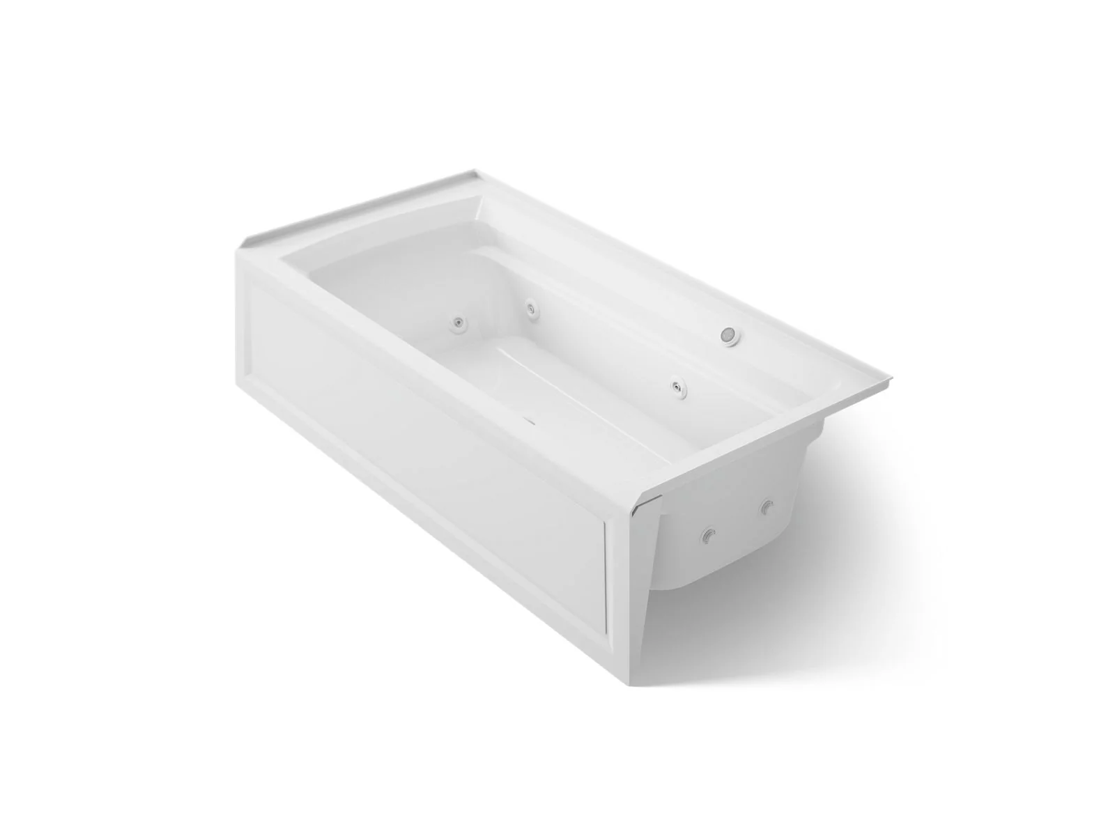 KOHLER K-1124-RAW Archer 72" x 36" alcove whirlpool bath with Bask heated surface, right drain - Image 7