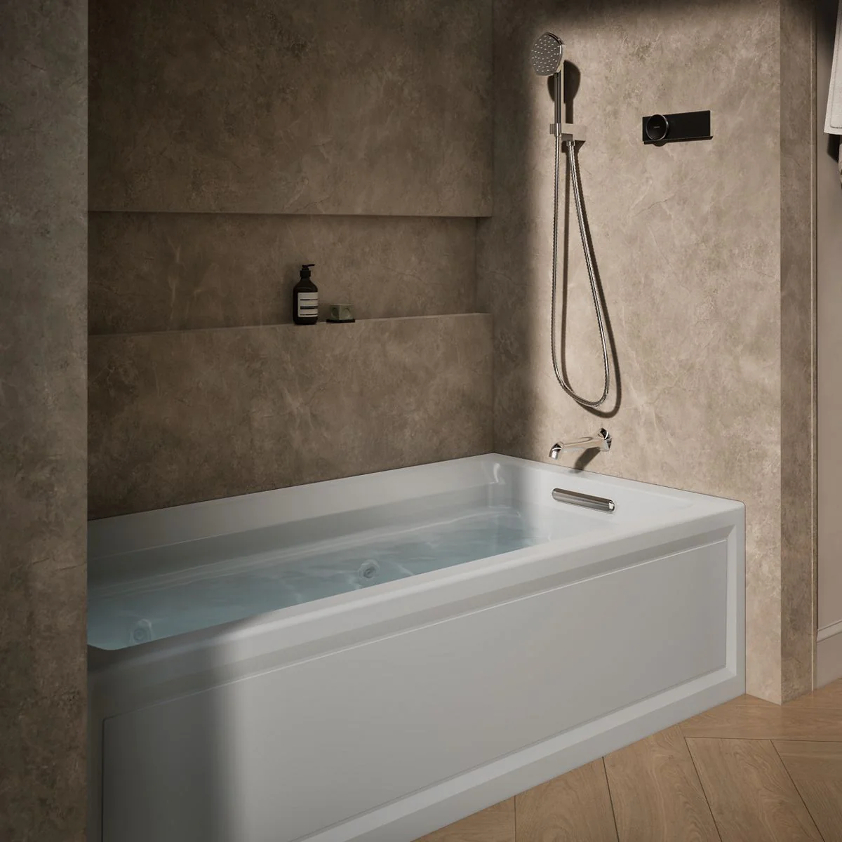KOHLER K-1124-RA Archer 72" x 36" alcove whirlpool bath, right drain - Image 18