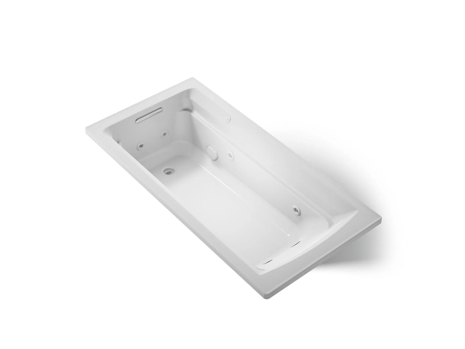 KOHLER K-1124-H Archer 72" x 36" drop-in heated whirlpool bath - Image 12