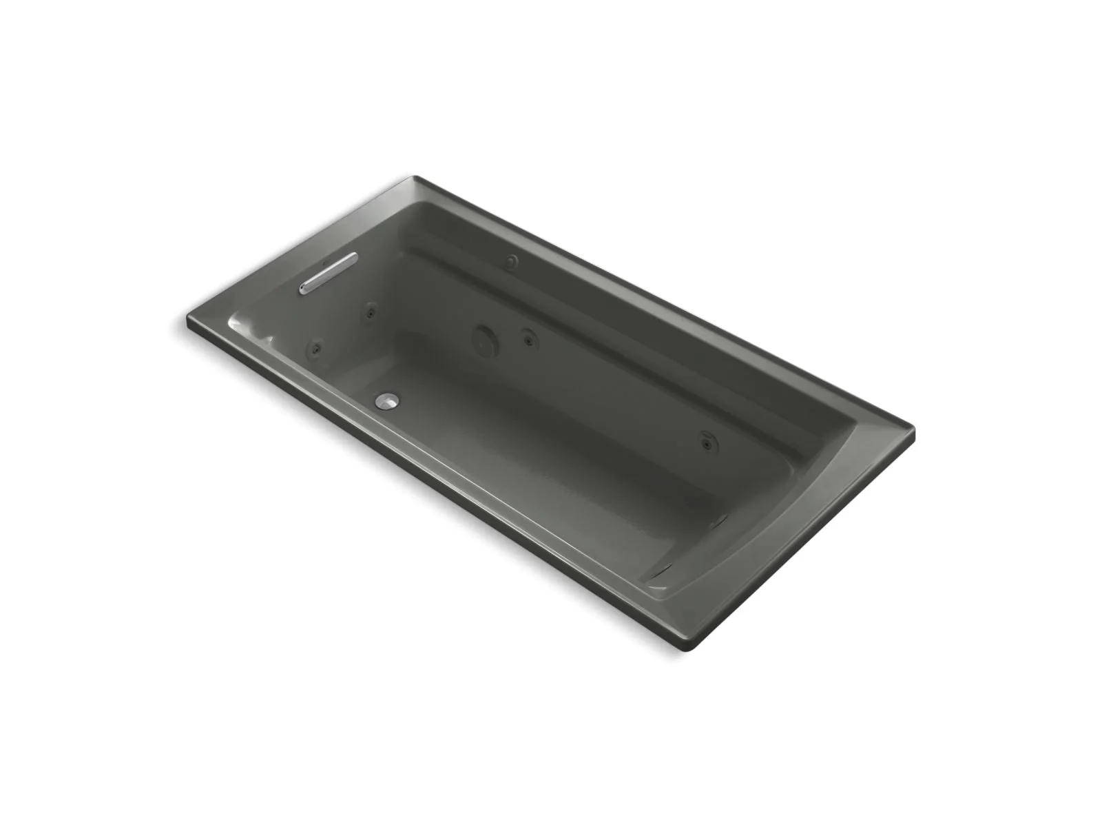 KOHLER K-1124-H Archer 72" x 36" drop-in heated whirlpool bath - Image 2