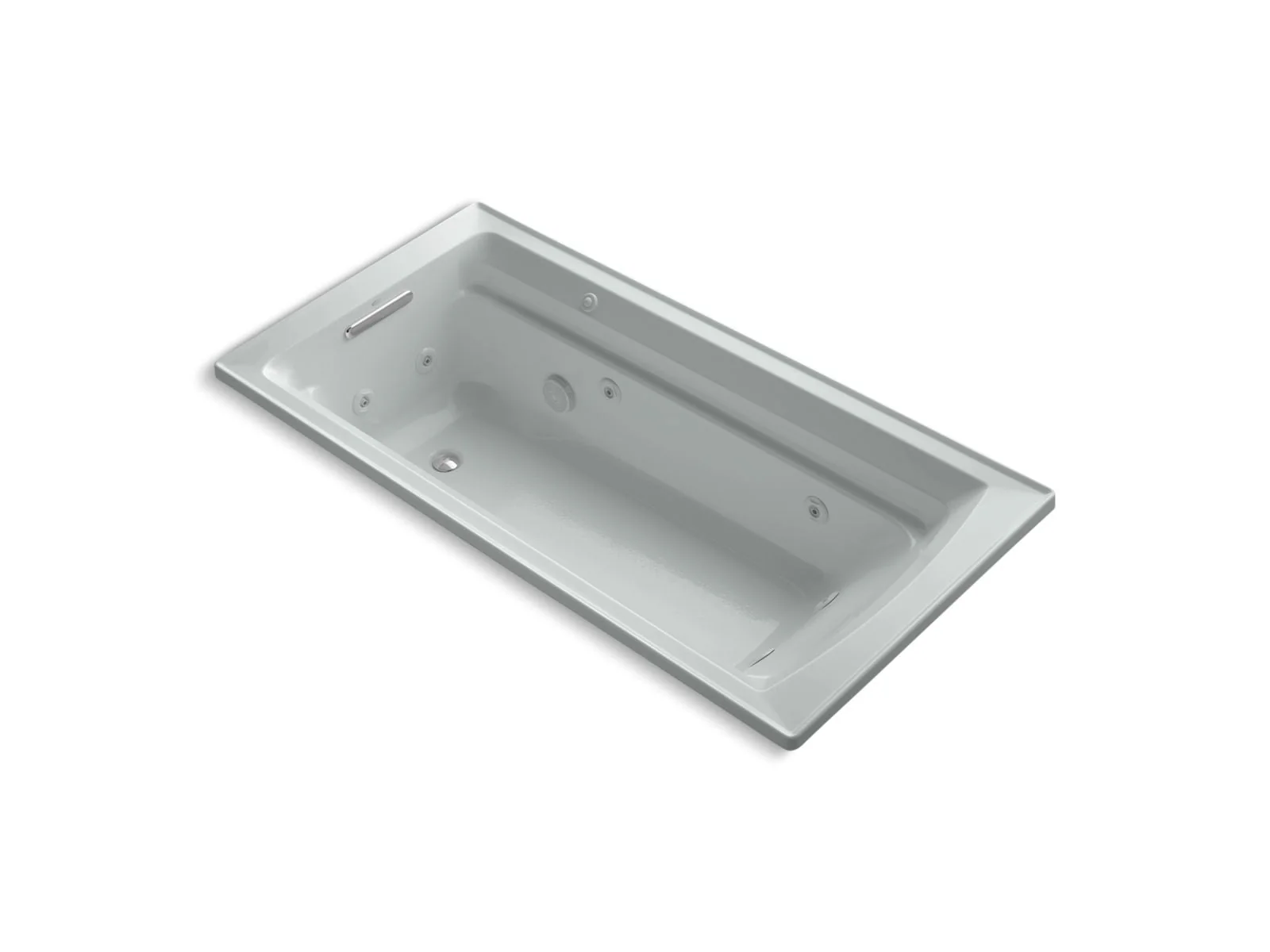 KOHLER K-1124-H Archer 72" x 36" drop-in heated whirlpool bath - Image 4