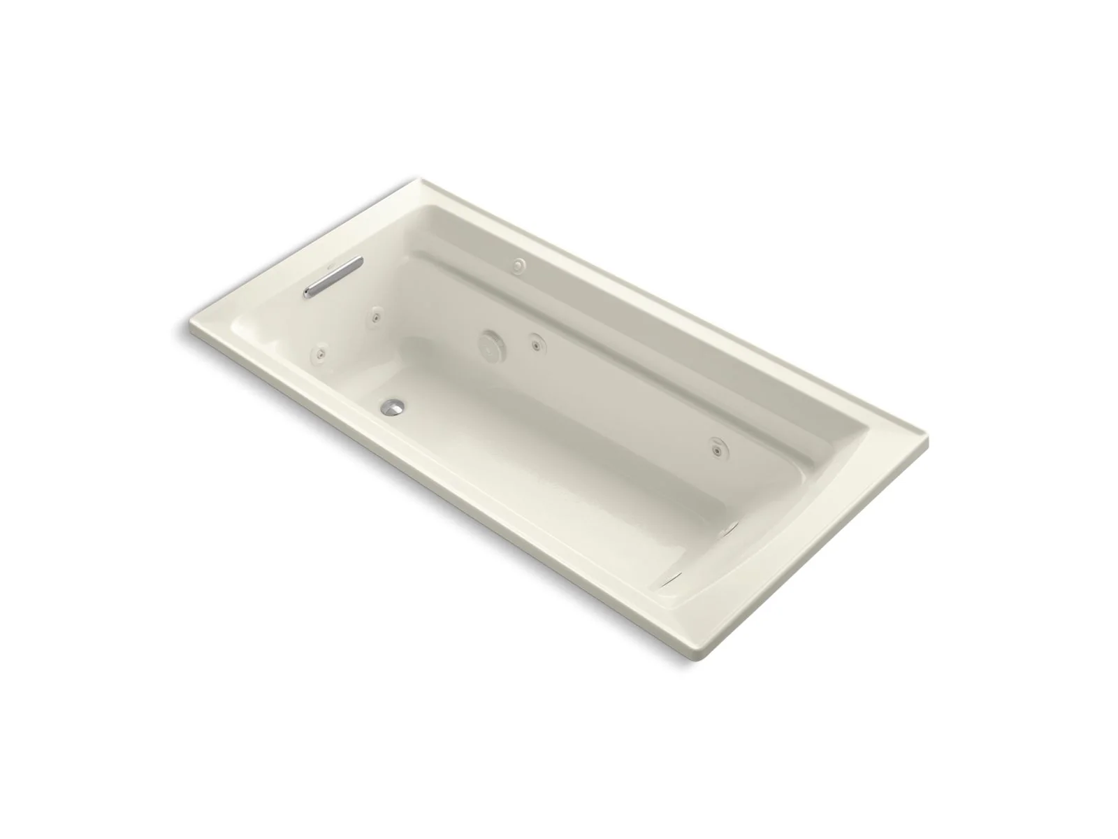 KOHLER K-1124-H Archer 72" x 36" drop-in heated whirlpool bath - Image 5