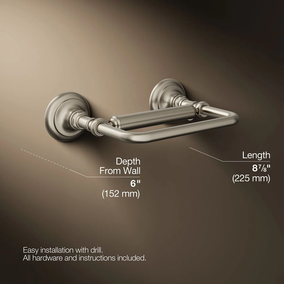 KOHLER K-72573 Artifacts Pivoting toilet paper holder - Image 29