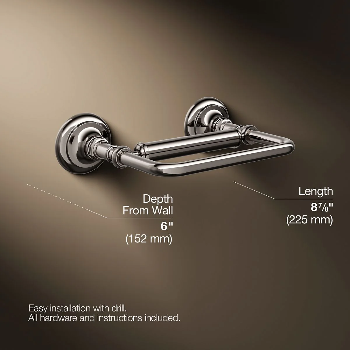 KOHLER K-72573 Artifacts Pivoting toilet paper holder - Image 48