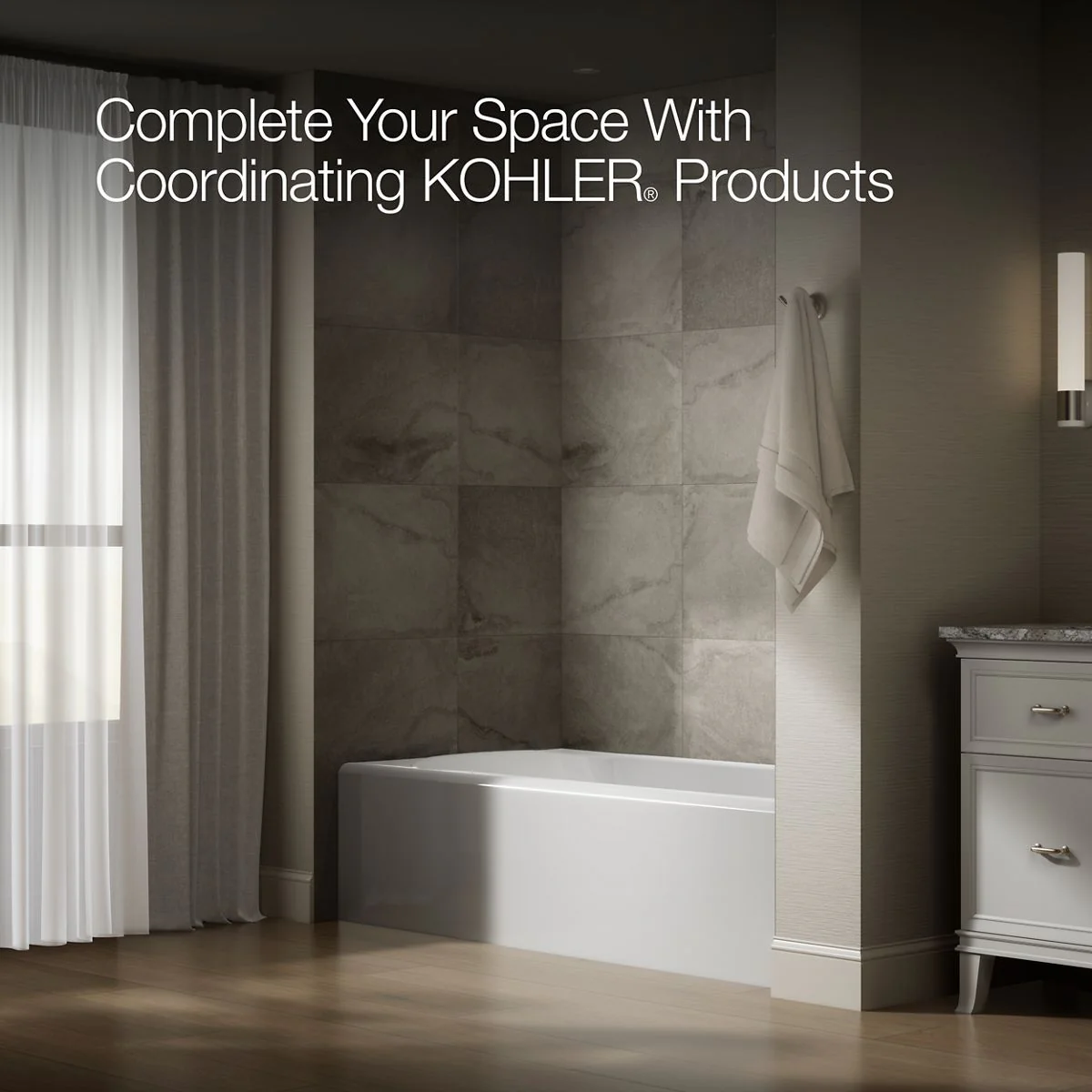 KOHLER K-25834-RA Avec 72" x 36" alcove bath, right drain - Image 10