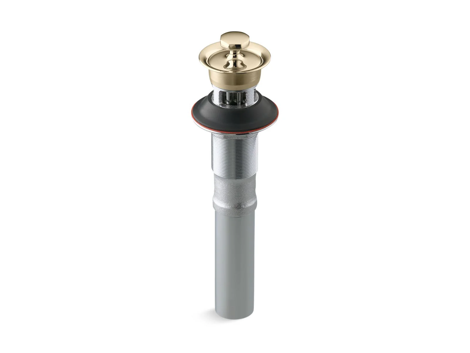 KOHLER K-7127-A Bathroom sink drain with overflow and non-removable metal stopper - Image 10