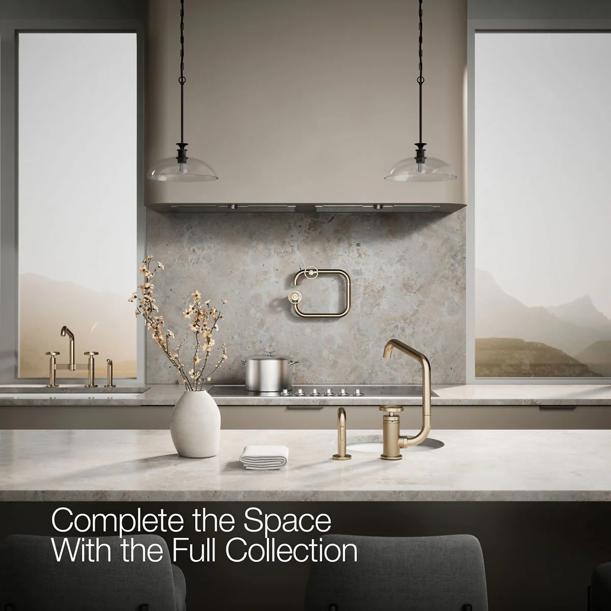 KOHLER K-28667-9 Billet Single-handle bar sink faucet with two-function extended-reach spout and side sprayer - Image 33