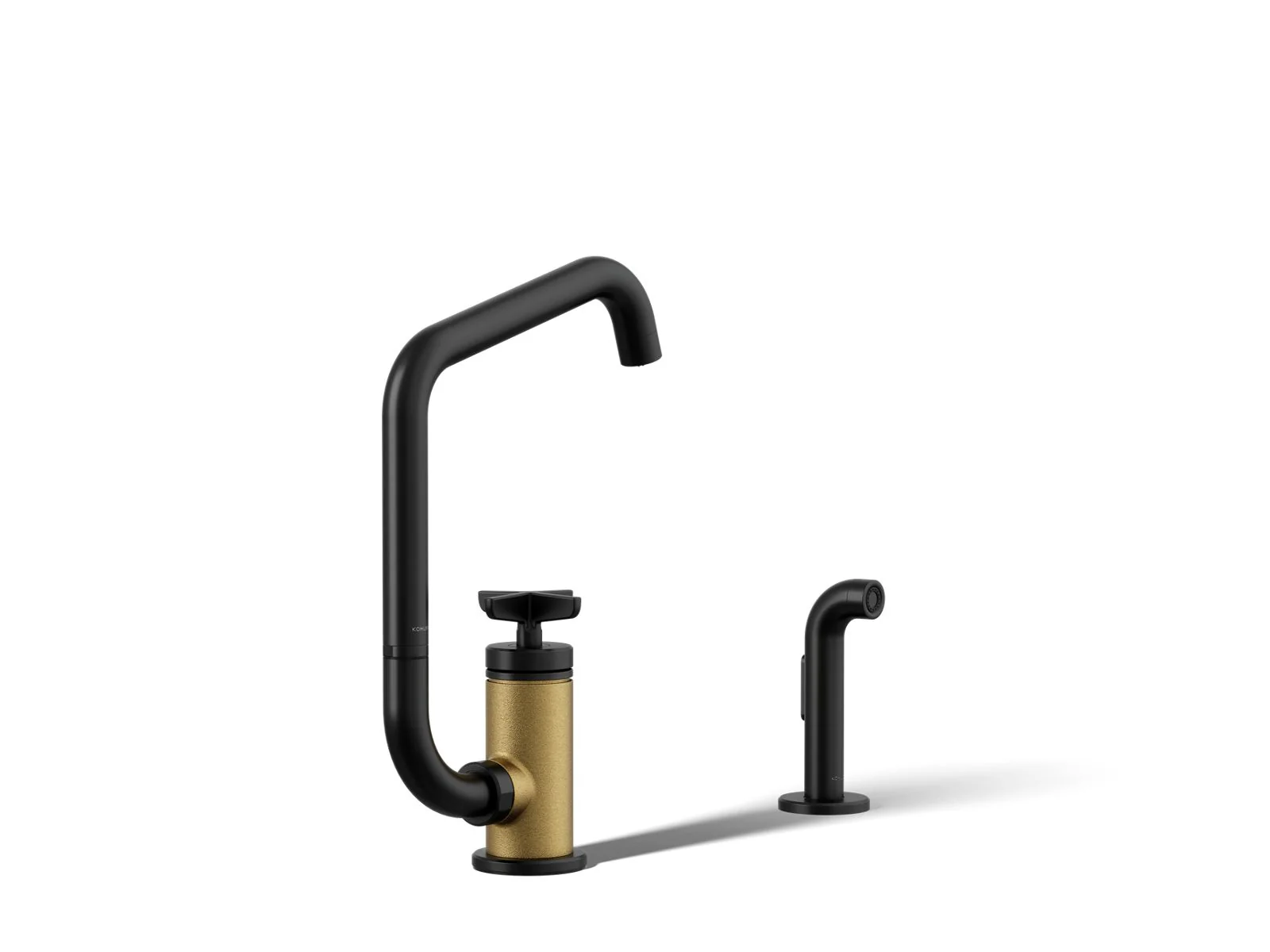 KOHLER K-28667-3 Billet Single-handle bar sink faucet with two-function extended-reach spout and side sprayer - Image 4