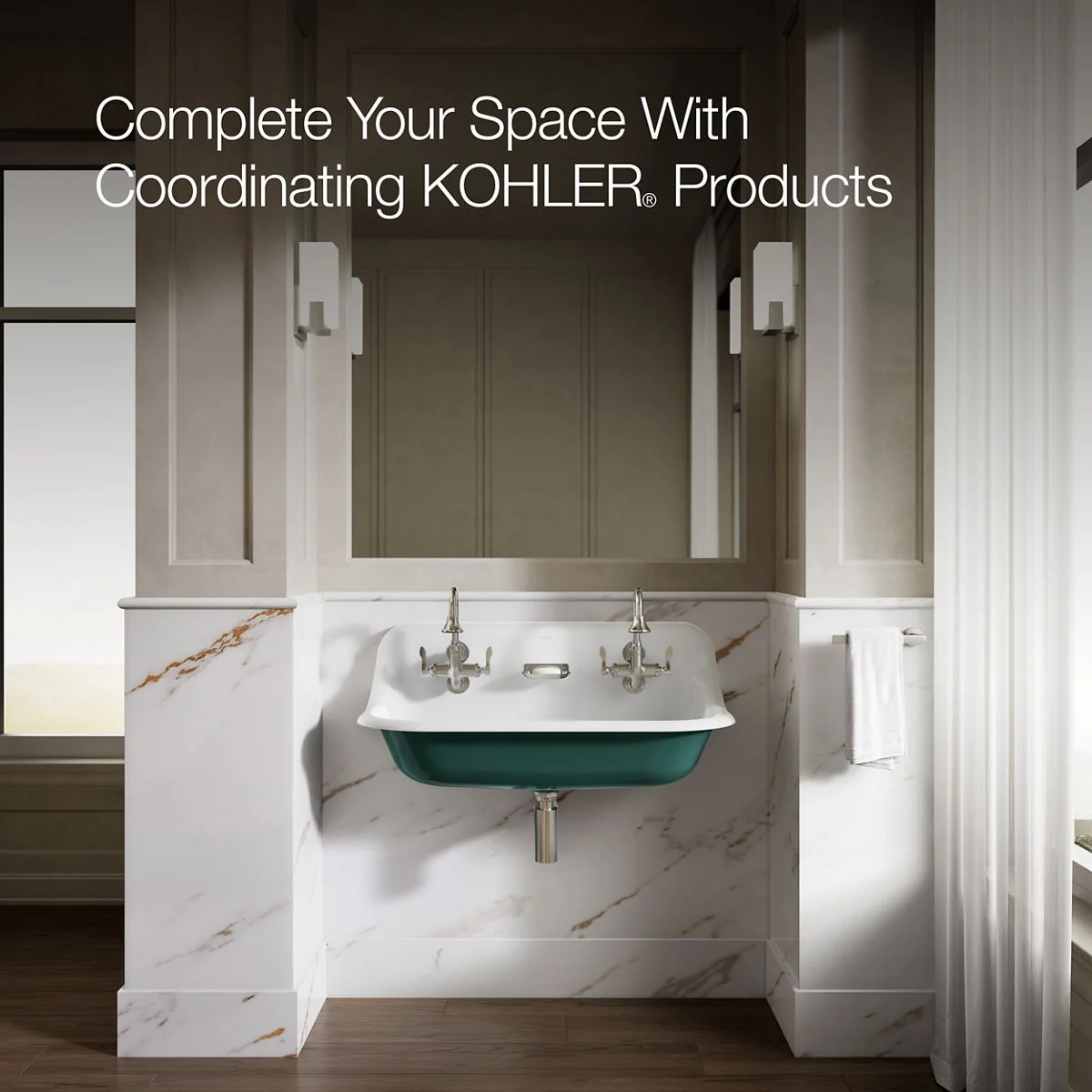 KOHLER K-3200-PAT Brockway 36" wall-mount utility sink - Image 18