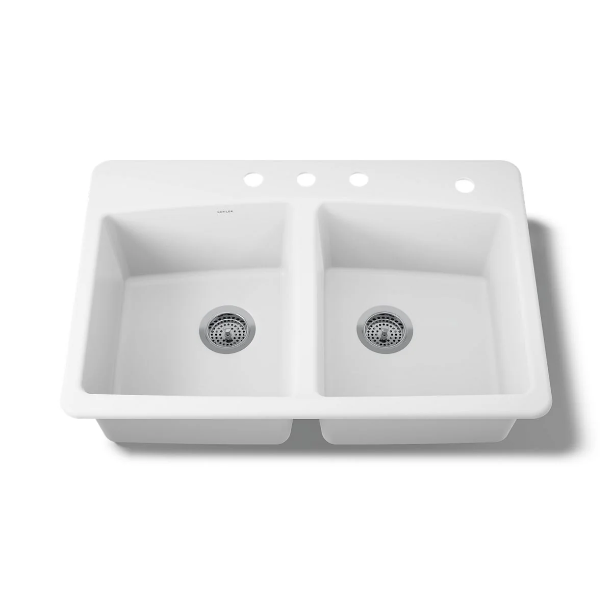 KOHLER K-5846-4 Brookfield 33" top-mount double-bowl kitchen sink - Image 6