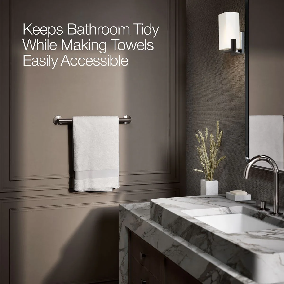KOHLER K-78372 Components 18" towel bar - Image 47