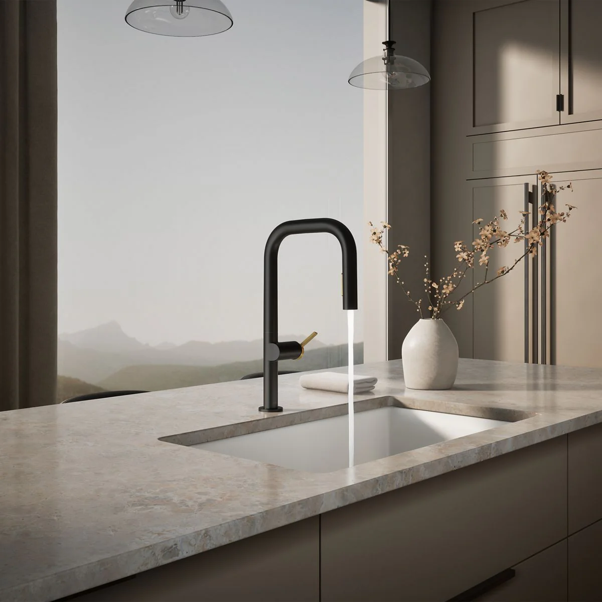 KOHLER K-28269 Components Pull-down kitchen sink faucet with two-function sprayhead - Image 27