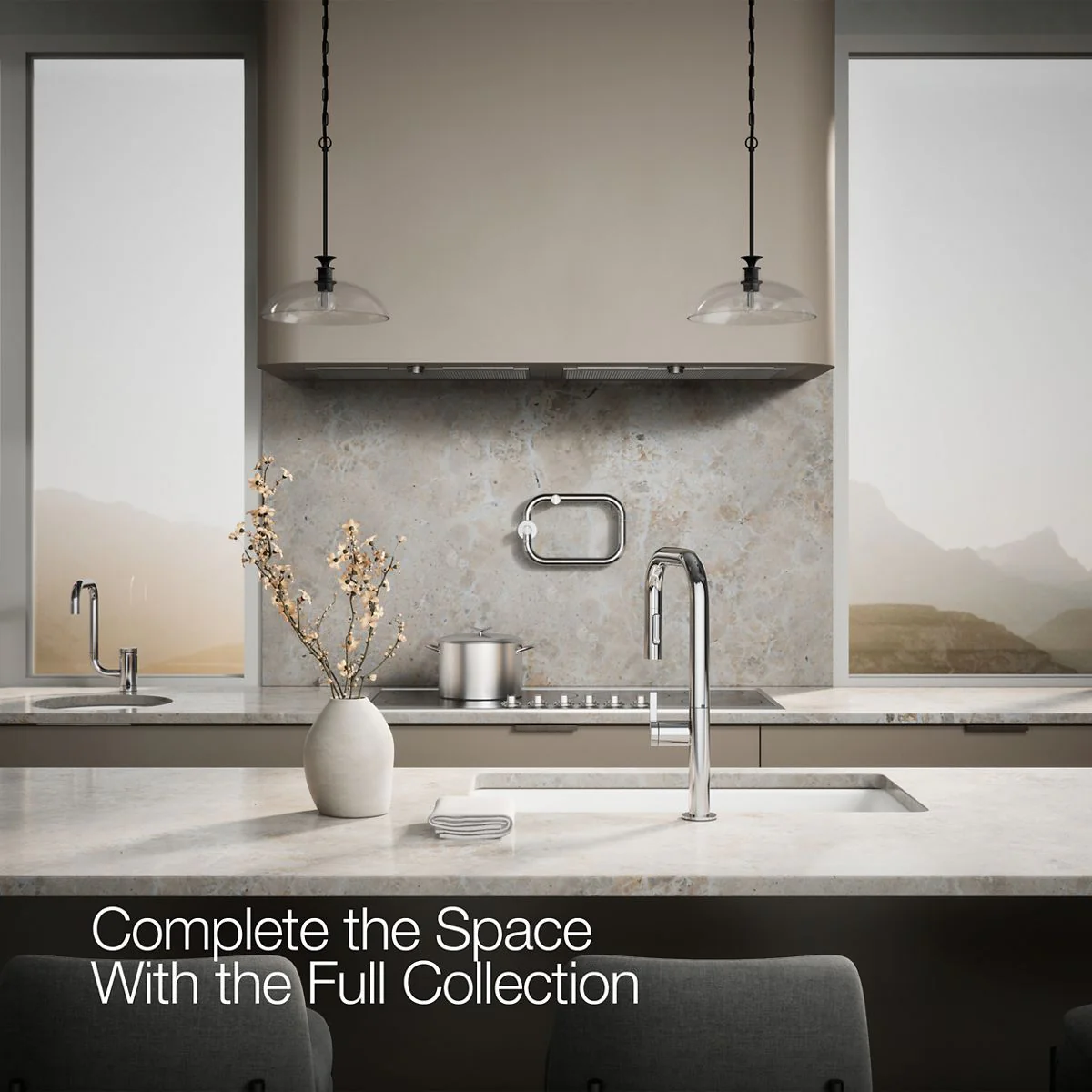 KOHLER K-28269 Components Pull-down kitchen sink faucet with two-function sprayhead - Image 36